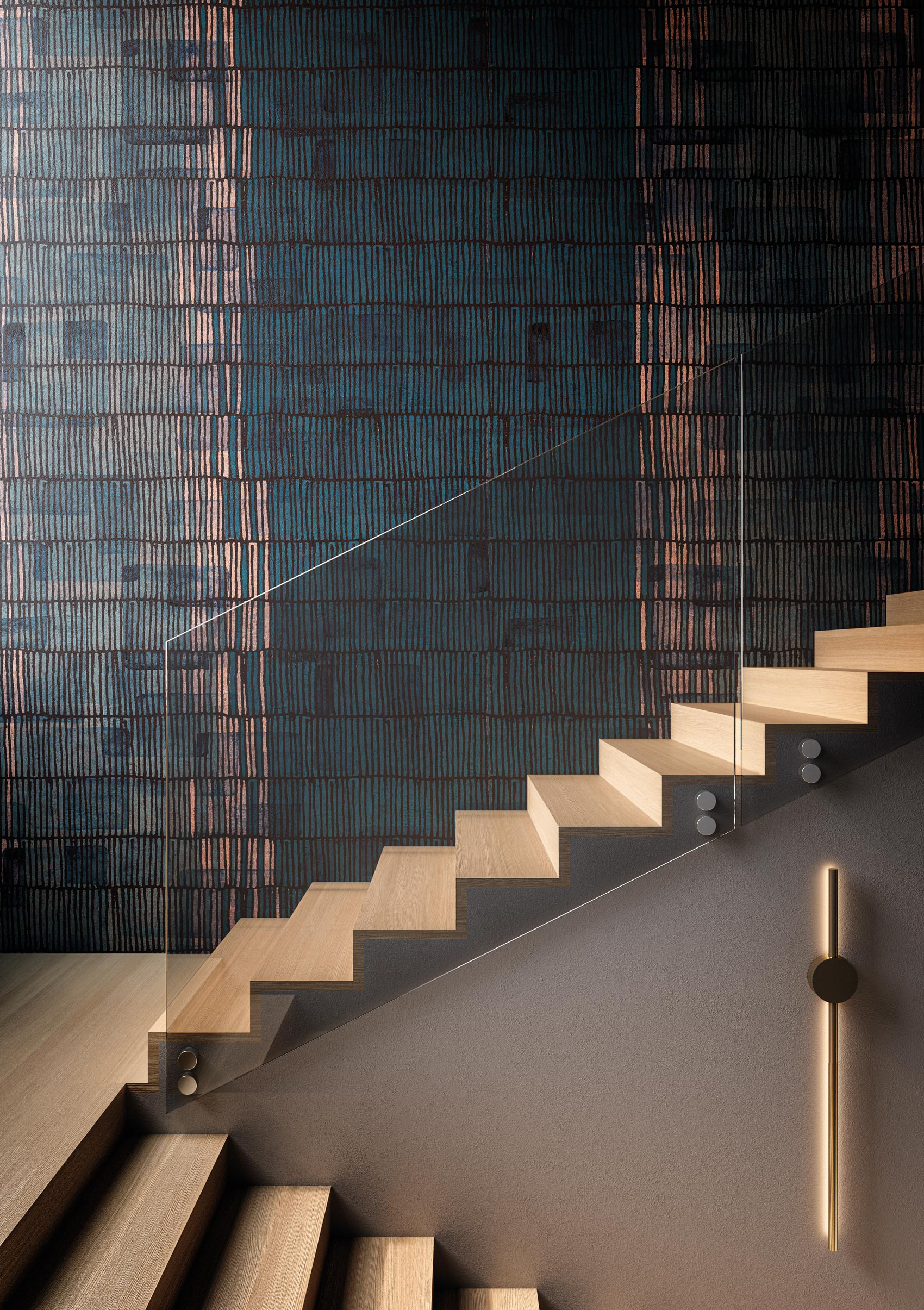 Decorative wallpaper. Our washable feature wall panels are made from a vinyl based material meaning they are tough as well as beautiful.