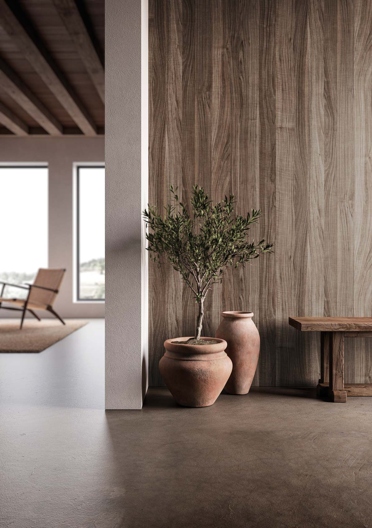 Decorative wallpaper. Our washable feature wall panels are made from a vinyl based material meaning they are tough as well as beautiful.