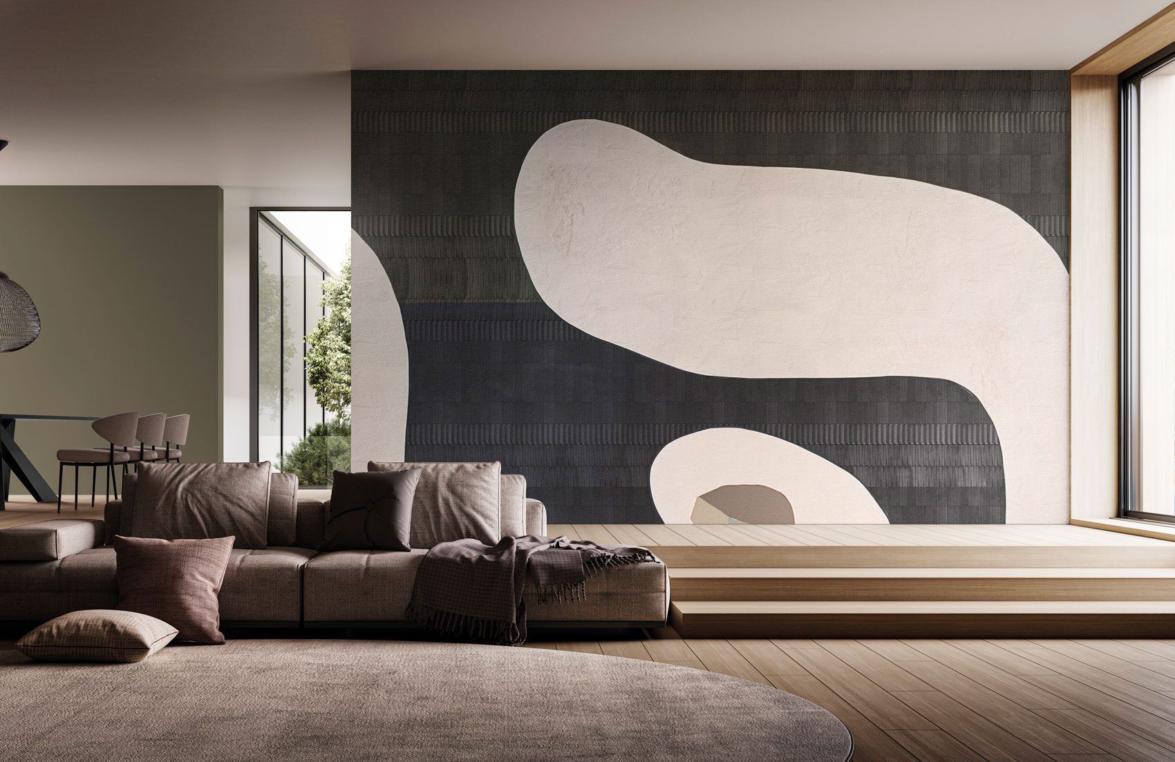 Decorative wallpaper. Our washable feature wall panels are made from a vinyl based material meaning they are tough as well as beautiful.