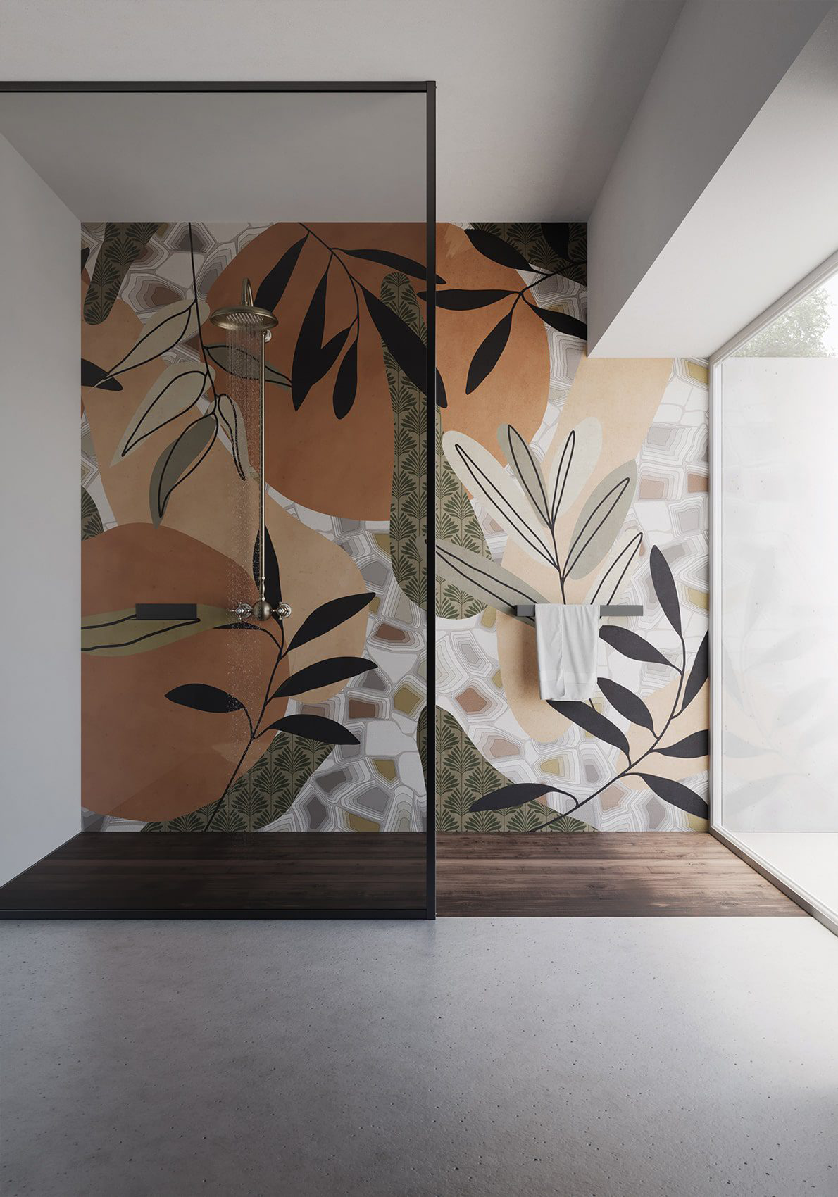 Decorative wallpaper. Our washable feature wall panels are made from a vinyl based material meaning they are tough as well as beautiful.