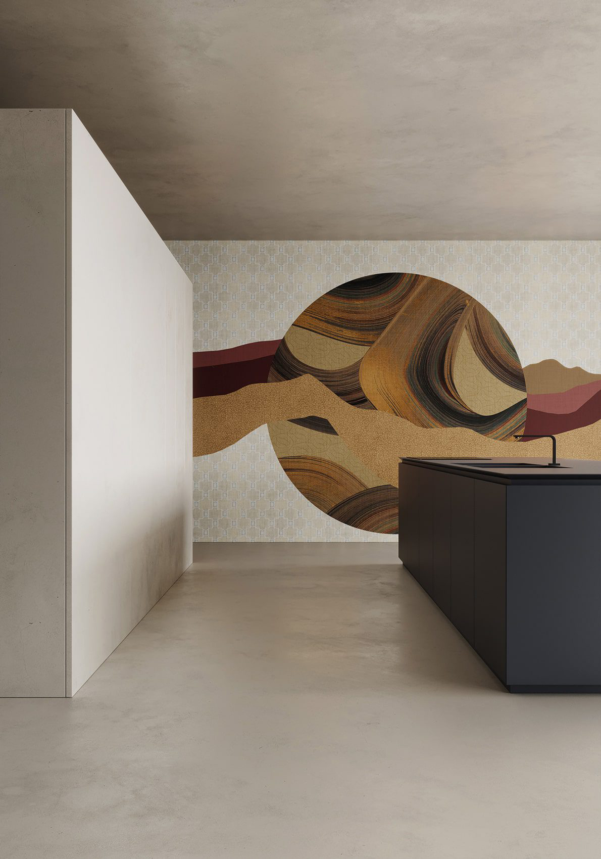 Decorative wallpaper. Our washable feature wall panels are made from a vinyl based material meaning they are tough as well as beautiful.