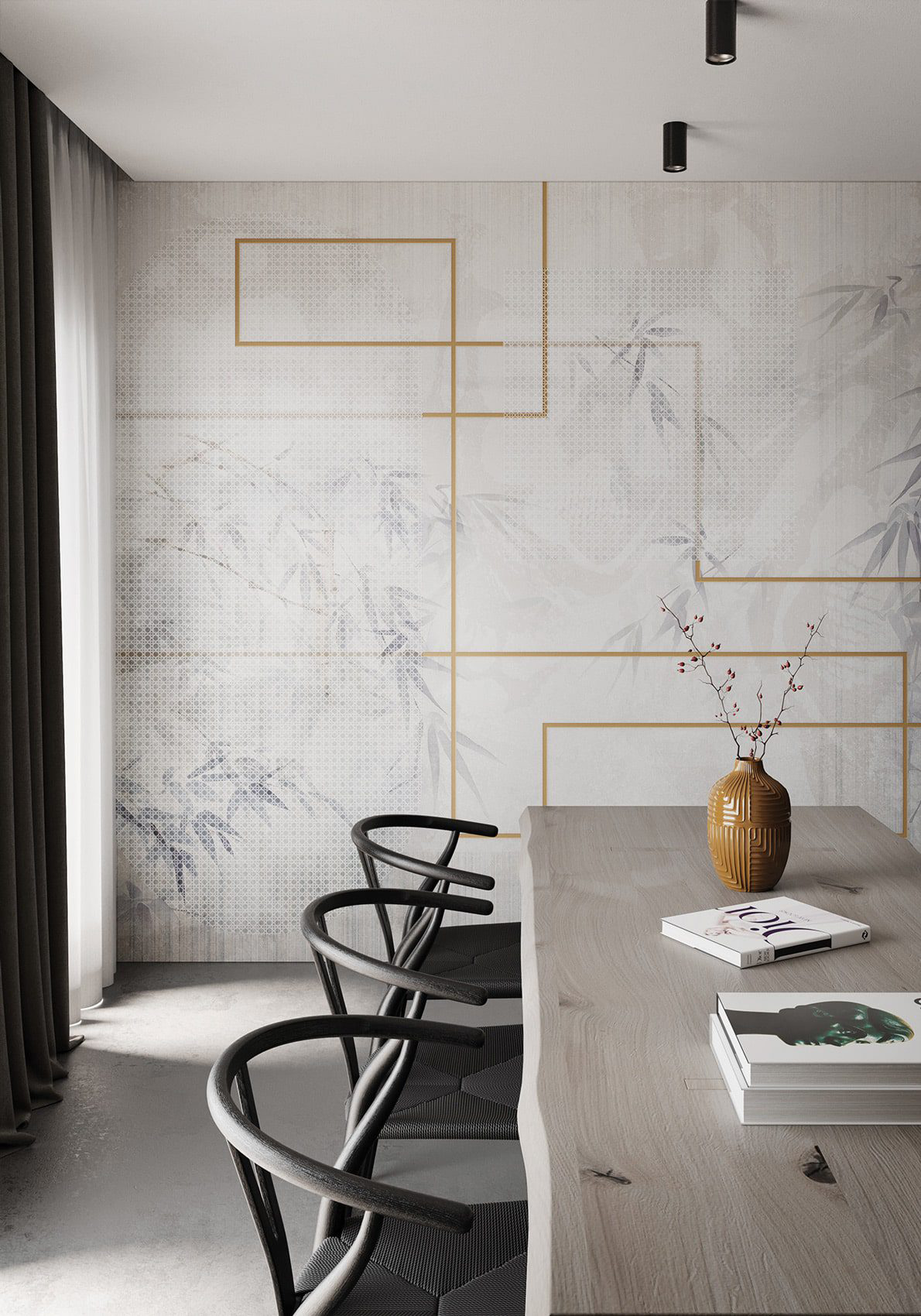 Decorative wallpaper. Our washable feature wall panels are made from a vinyl based material meaning they are tough as well as beautiful.