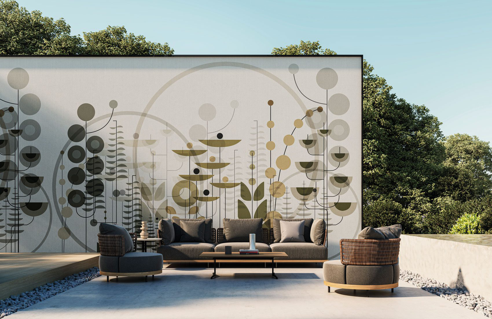 Decorative wallpaper. Our washable feature wall panels are made from a vinyl based material meaning they are tough as well as beautiful.