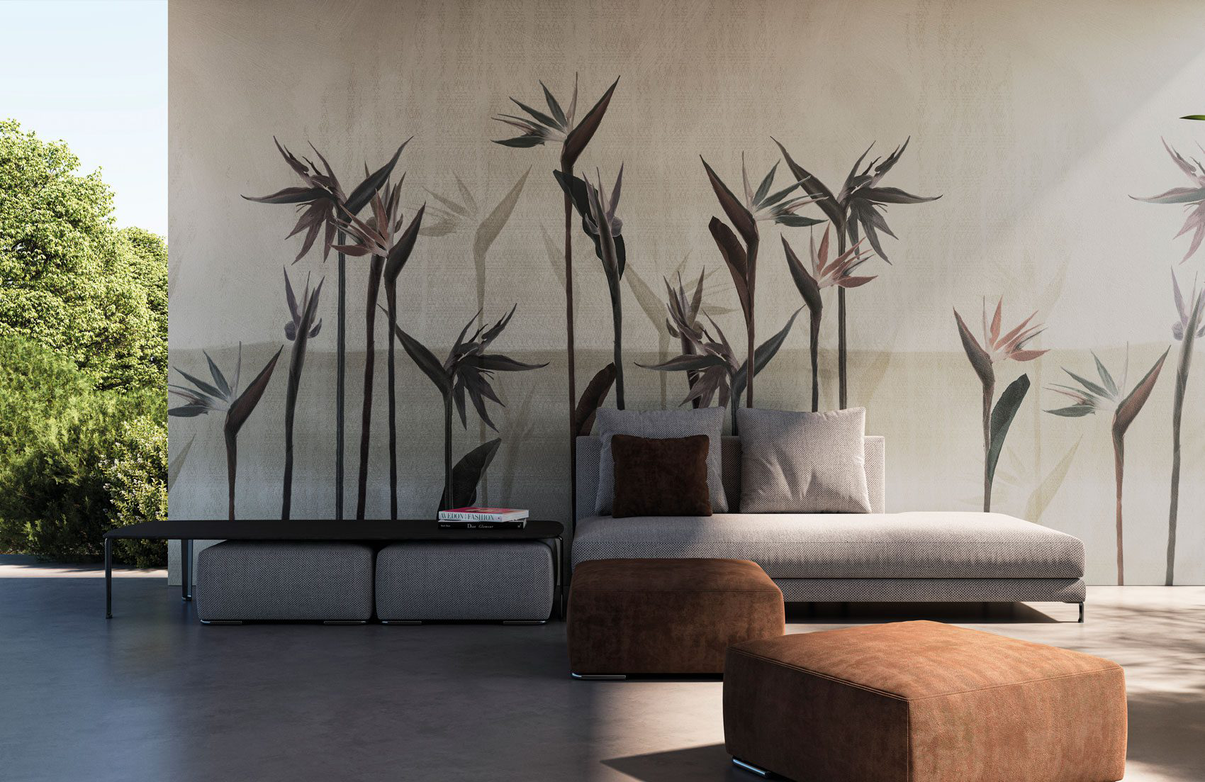 Decorative wallpaper. Our washable feature wall panels are made from a vinyl based material meaning they are tough as well as beautiful.