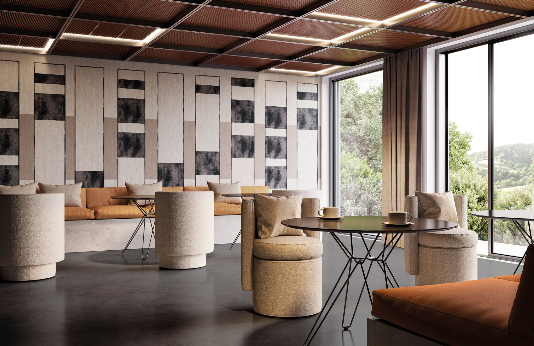 Decorative wallpaper. Our washable feature wall panels are made from a vinyl based material meaning they are tough as well as beautiful.