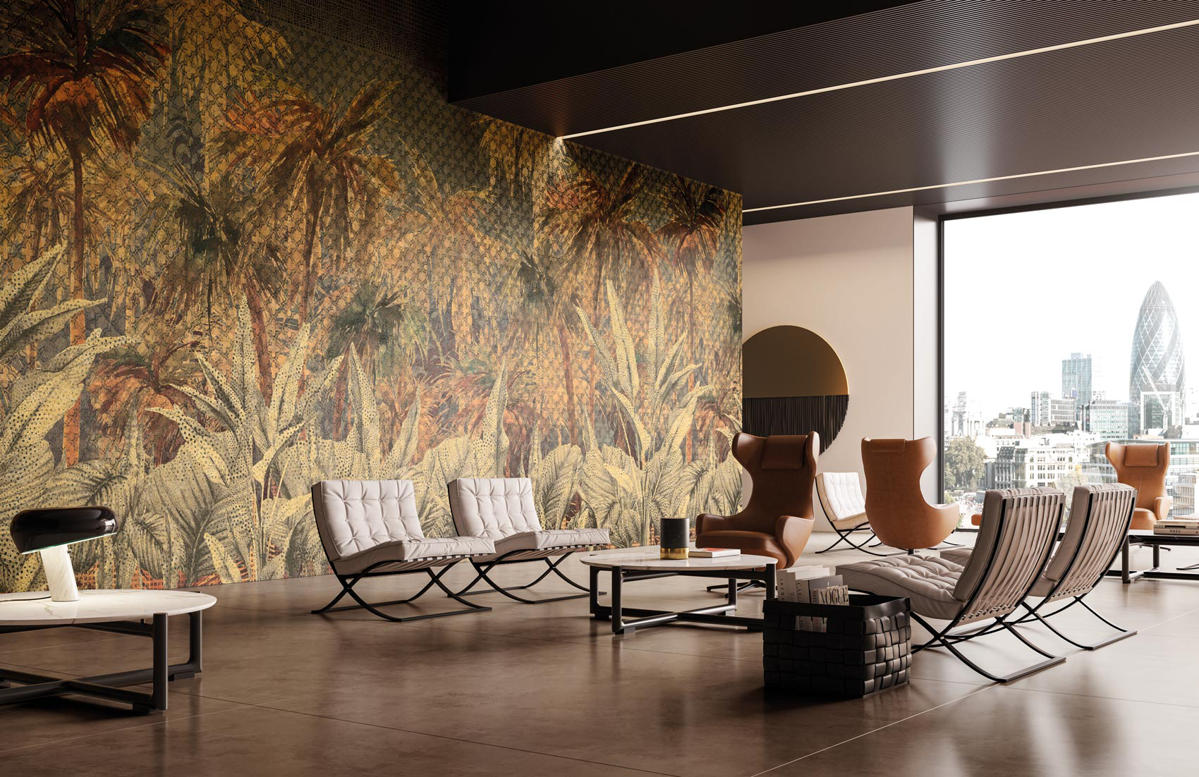 Decorative wallpaper. Our washable feature wall panels are made from a vinyl based material meaning they are tough as well as beautiful.