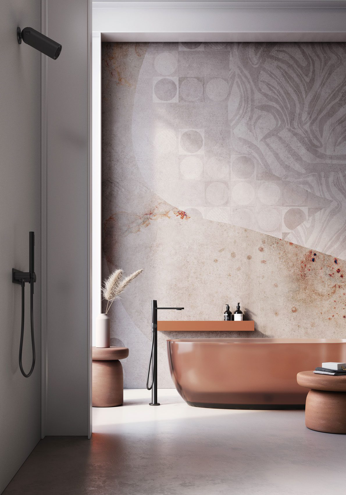 Decorative wallpaper. Our washable feature wall panels are made from a vinyl based material meaning they are tough as well as beautiful.