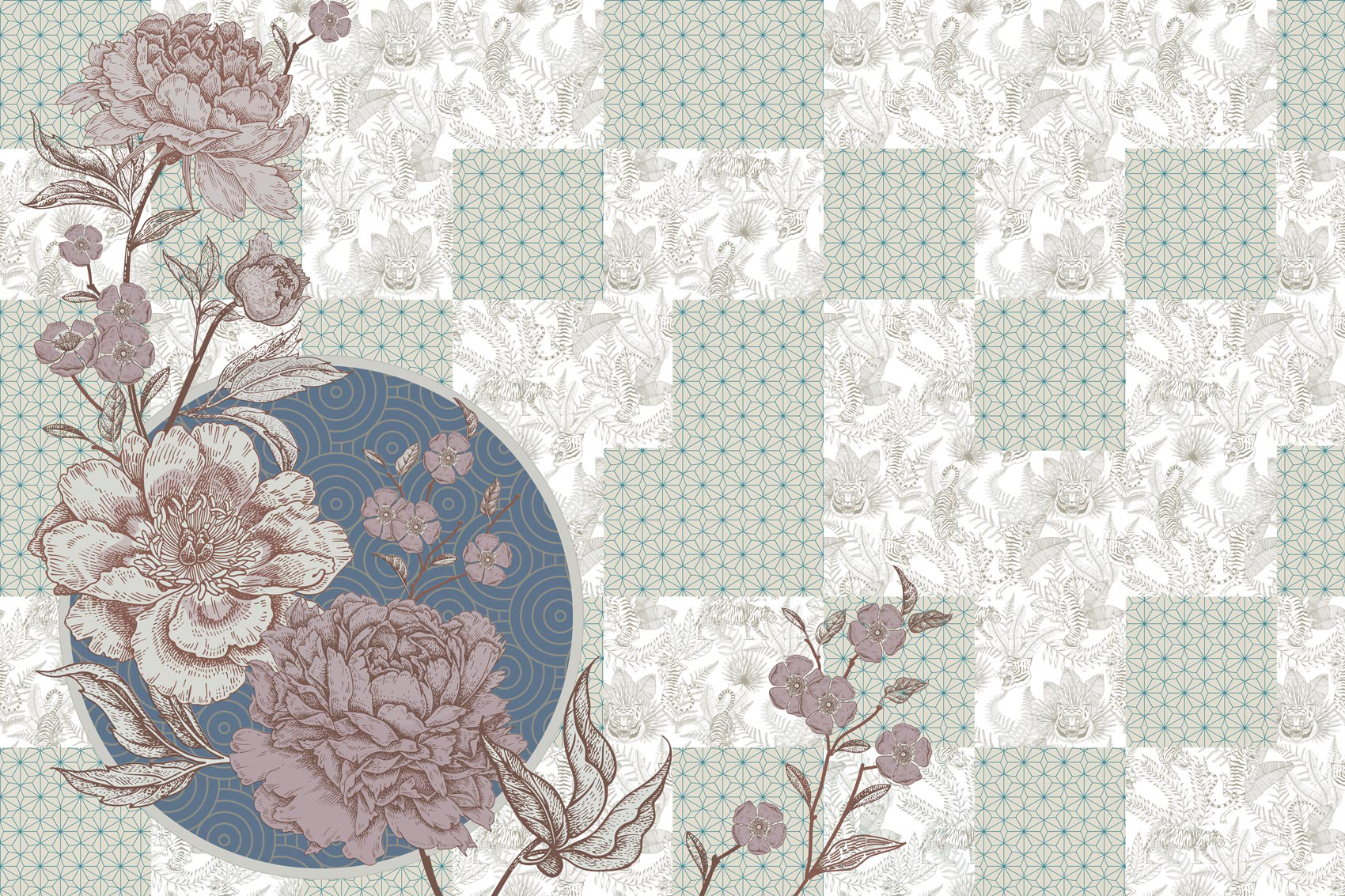 Decorative wallpaper. Our washable feature wall panels are made from a vinyl based material meaning they are tough as well as beautiful.