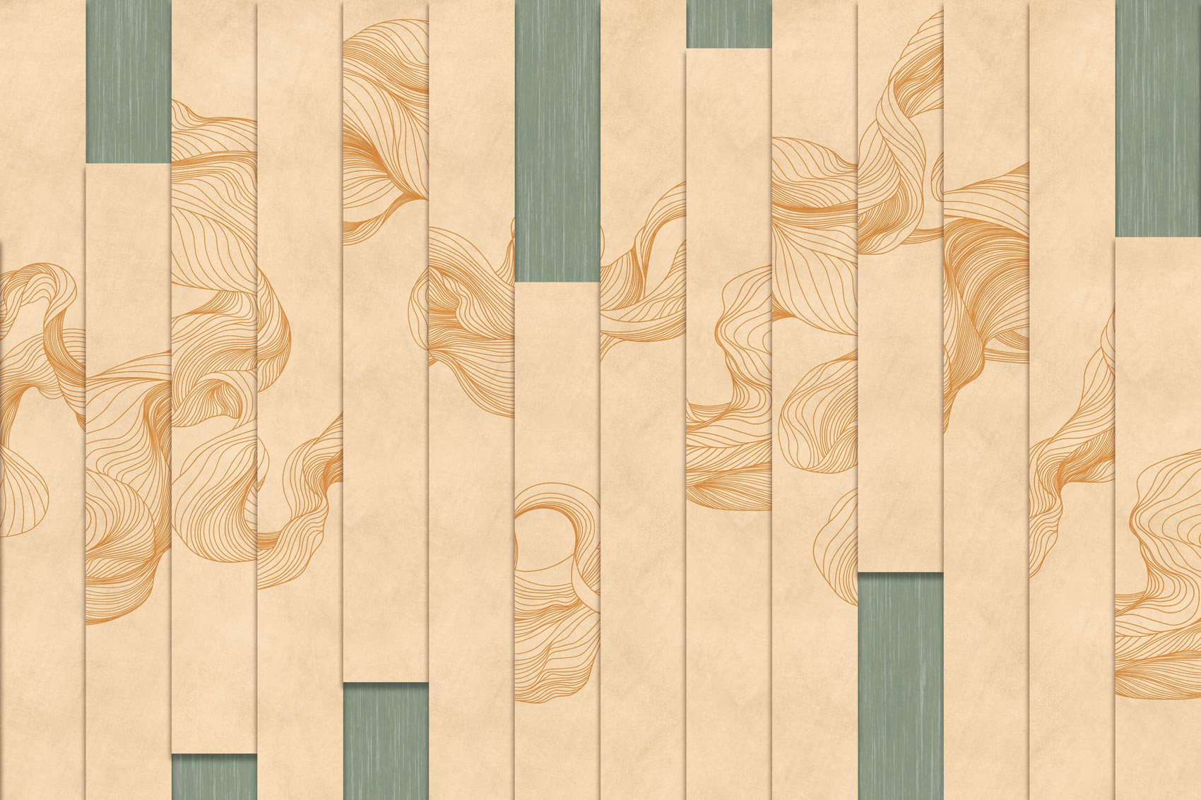 Decorative wallpaper. Our washable feature wall panels are made from a vinyl based material meaning they are tough as well as beautiful.