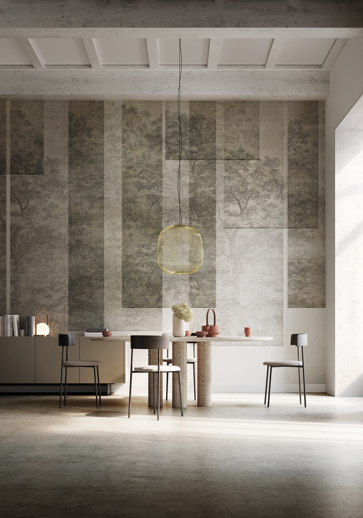 Decorative wallpaper. Our washable feature wall panels are made from a vinyl based material meaning they are tough as well as beautiful.