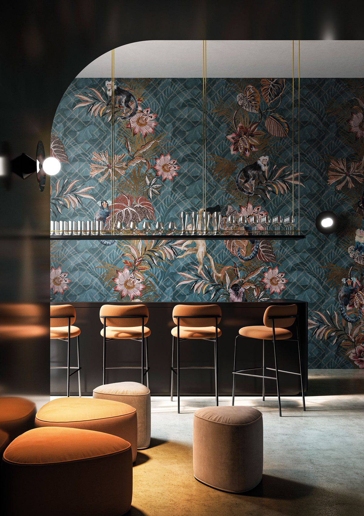 Decorative wallpaper. Our washable feature wall panels are made from a vinyl based material meaning they are tough as well as beautiful.