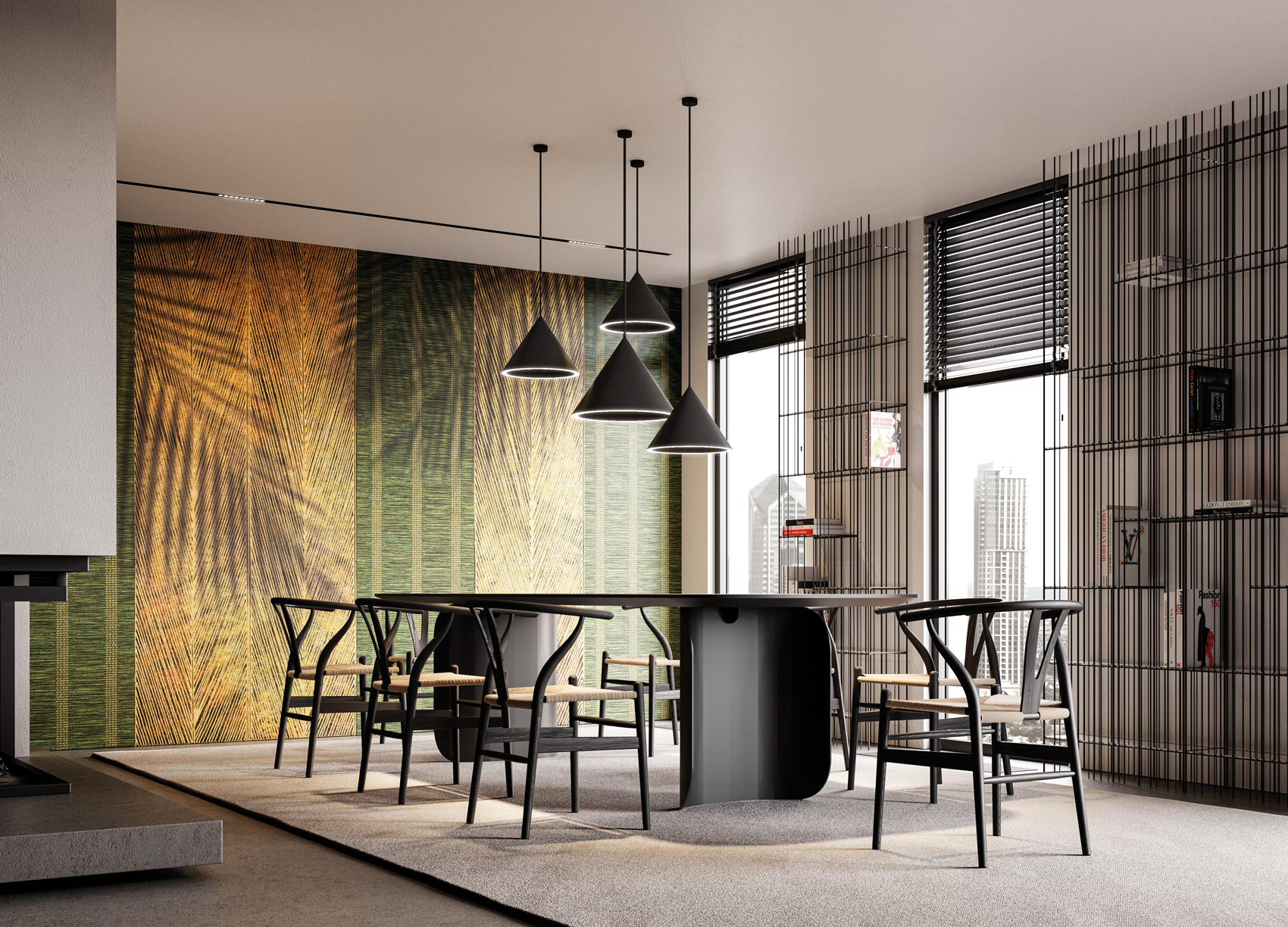 Decorative wallpaper. Our washable feature wall panels are made from a vinyl based material meaning they are tough as well as beautiful.
