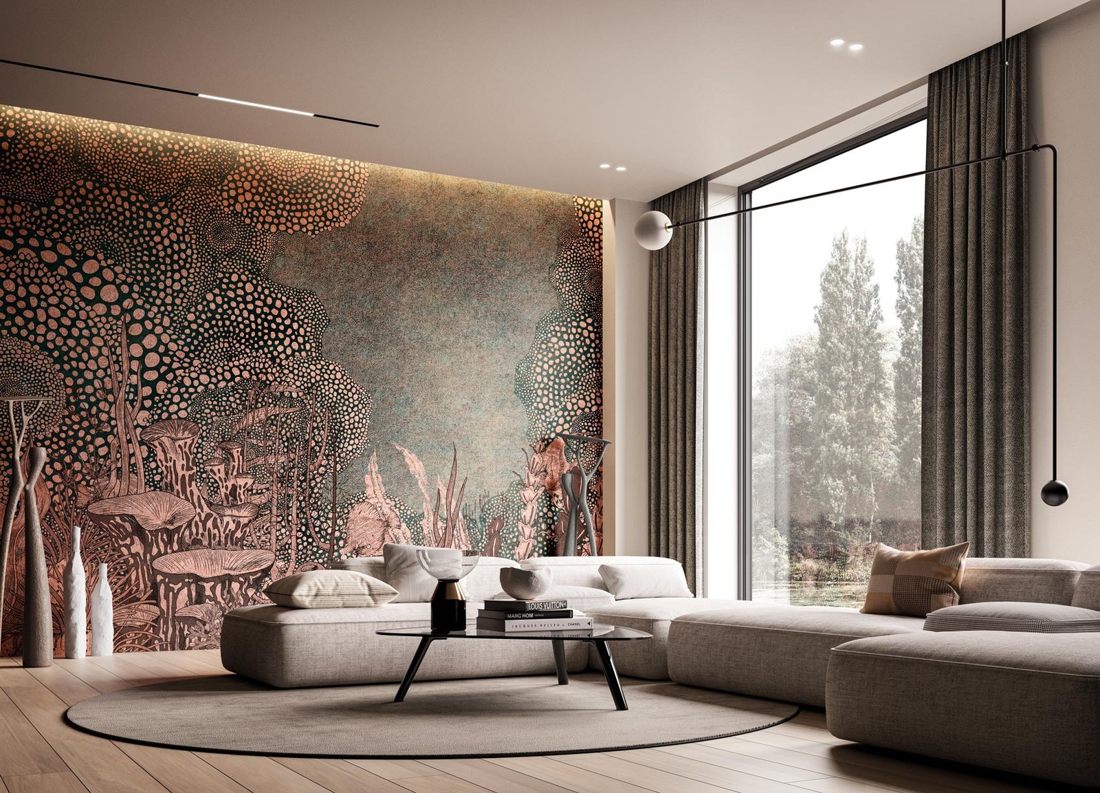 Decorative wallpaper. Our washable feature wall panels are made from a vinyl based material meaning they are tough as well as beautiful.