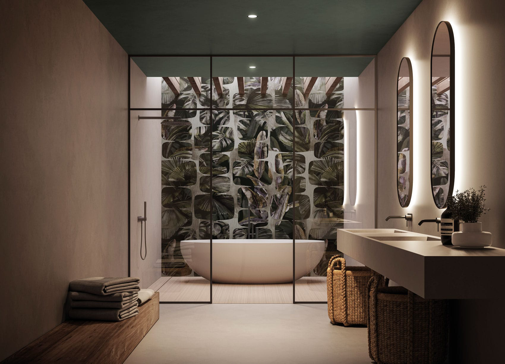 Decorative wallpaper. Our washable feature wall panels are made from a vinyl based material meaning they are tough as well as beautiful.