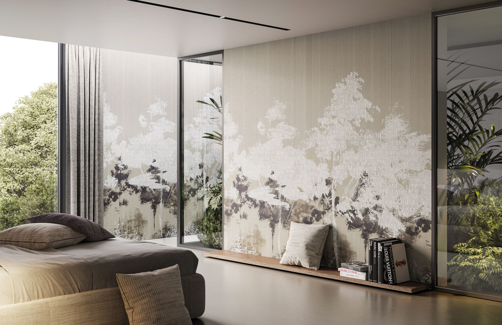 Decorative wallpaper. Our washable feature wall panels are made from a vinyl based material meaning they are tough as well as beautiful.