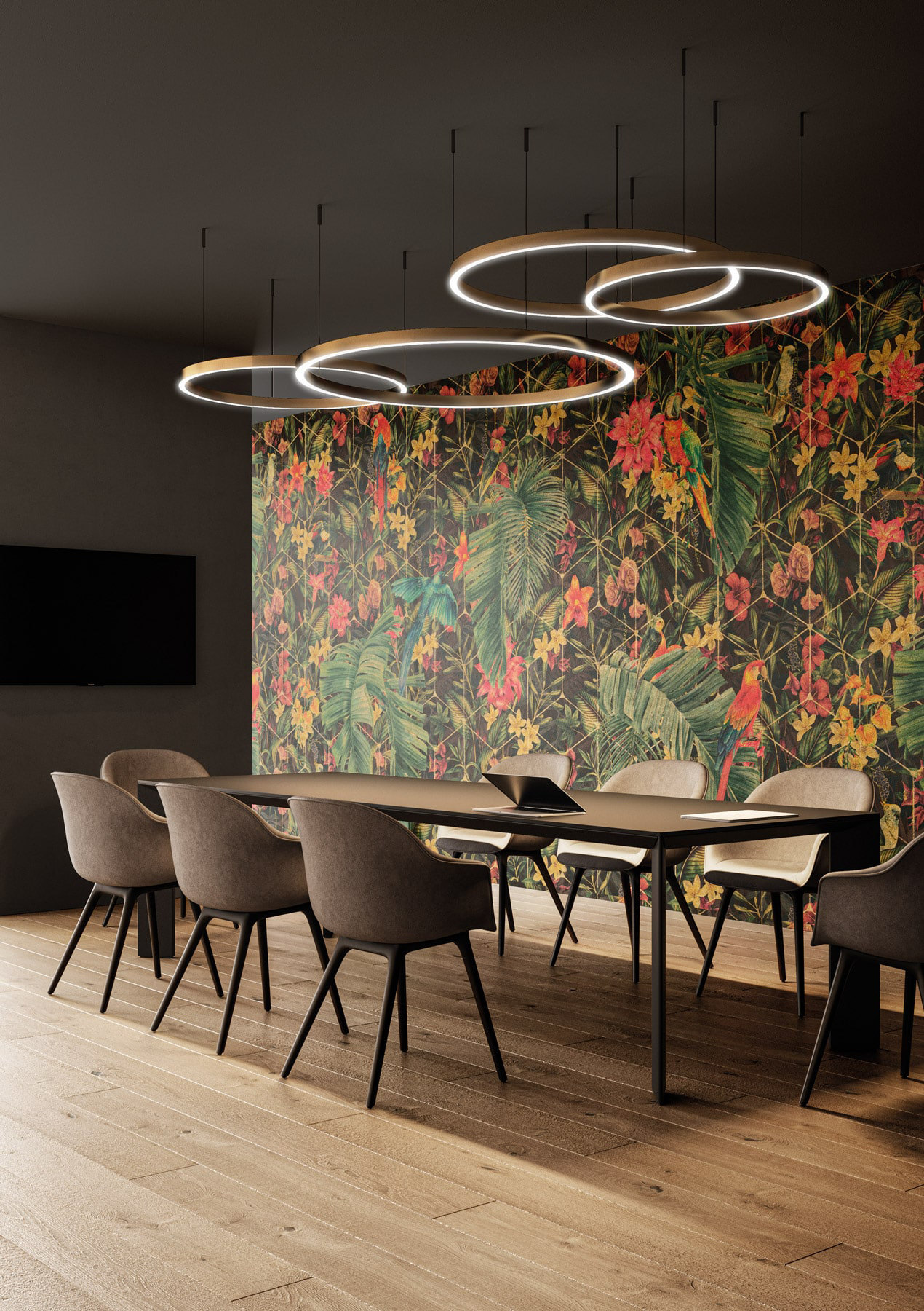 Decorative wallpaper. Our washable feature wall panels are made from a vinyl based material meaning they are tough as well as beautiful.
