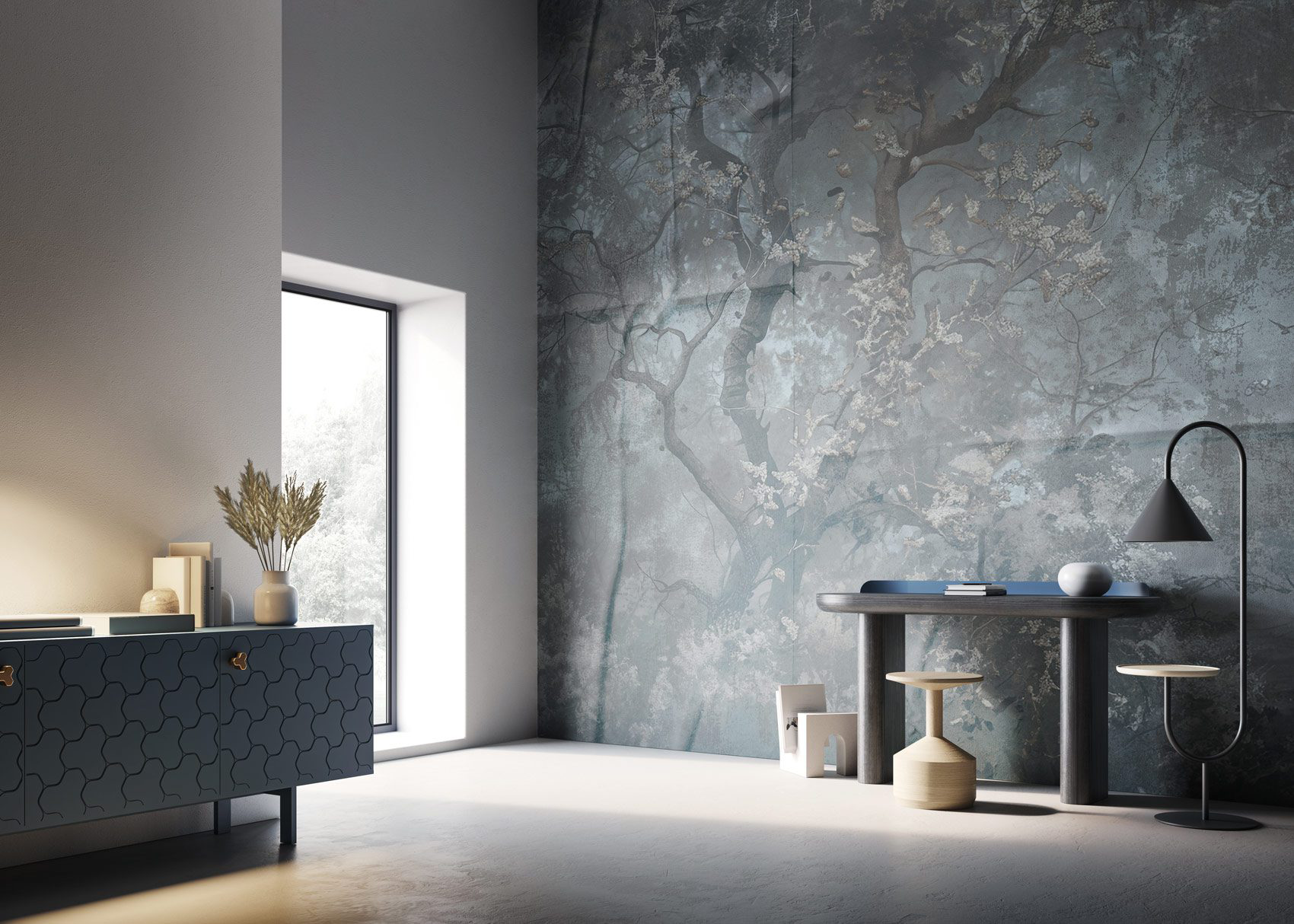 Decorative wallpaper. Our washable feature wall panels are made from a vinyl based material meaning they are tough as well as beautiful.