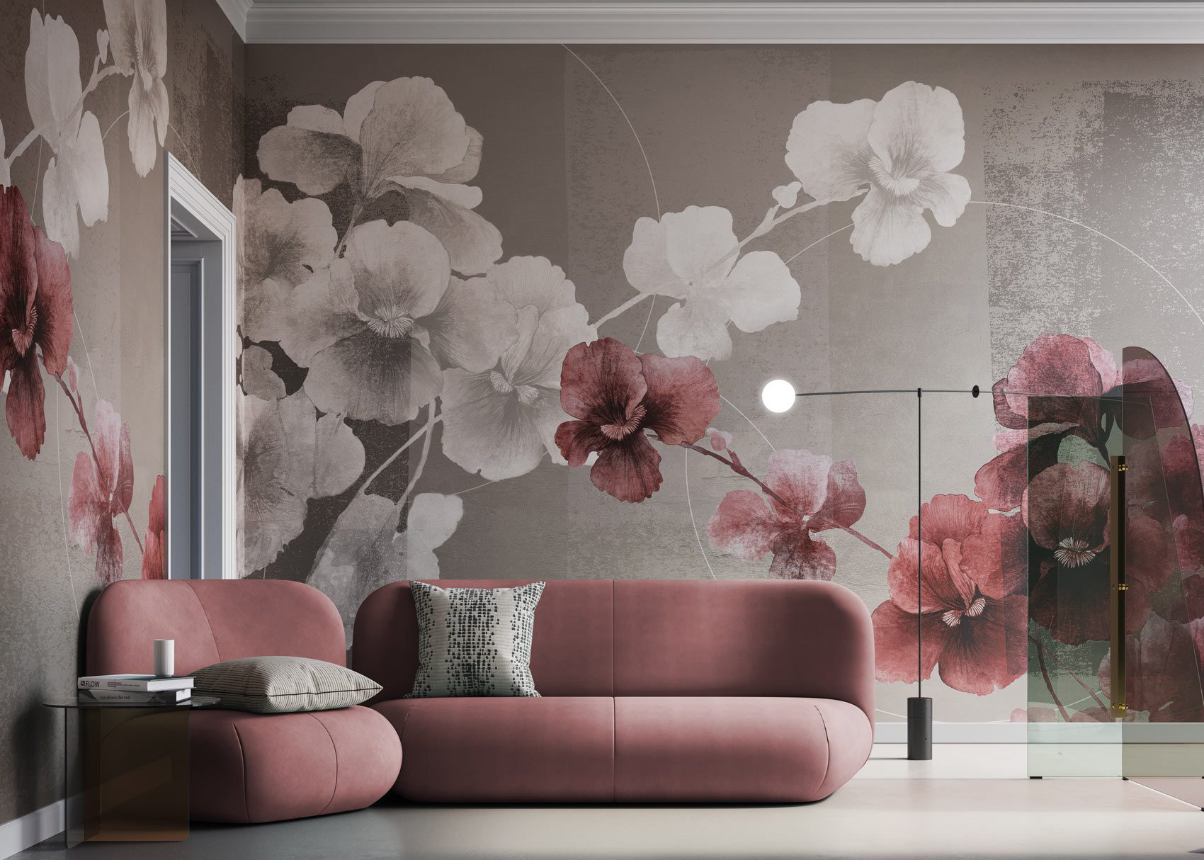 Decorative wallpaper. Our washable feature wall panels are made from a vinyl based material meaning they are tough as well as beautiful.