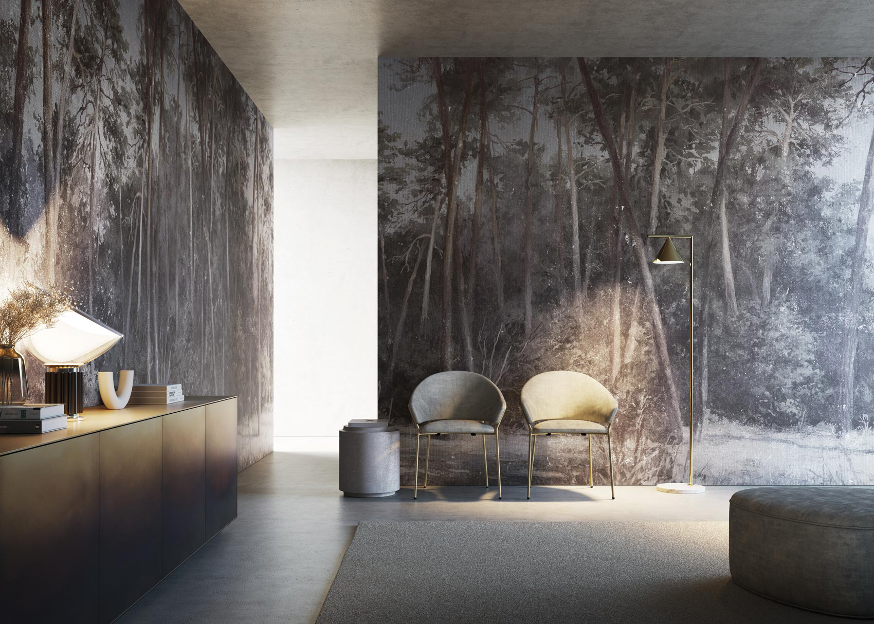 Decorative wallpaper. Our washable feature wall panels are made from a vinyl based material meaning they are tough as well as beautiful.