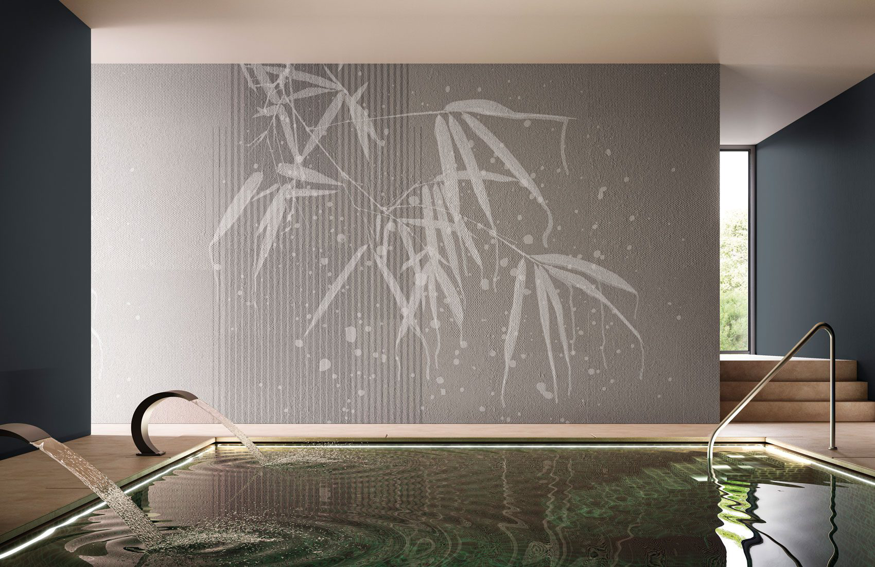 Decorative wallpaper. Our washable feature wall panels are made from a vinyl based material meaning they are tough as well as beautiful.