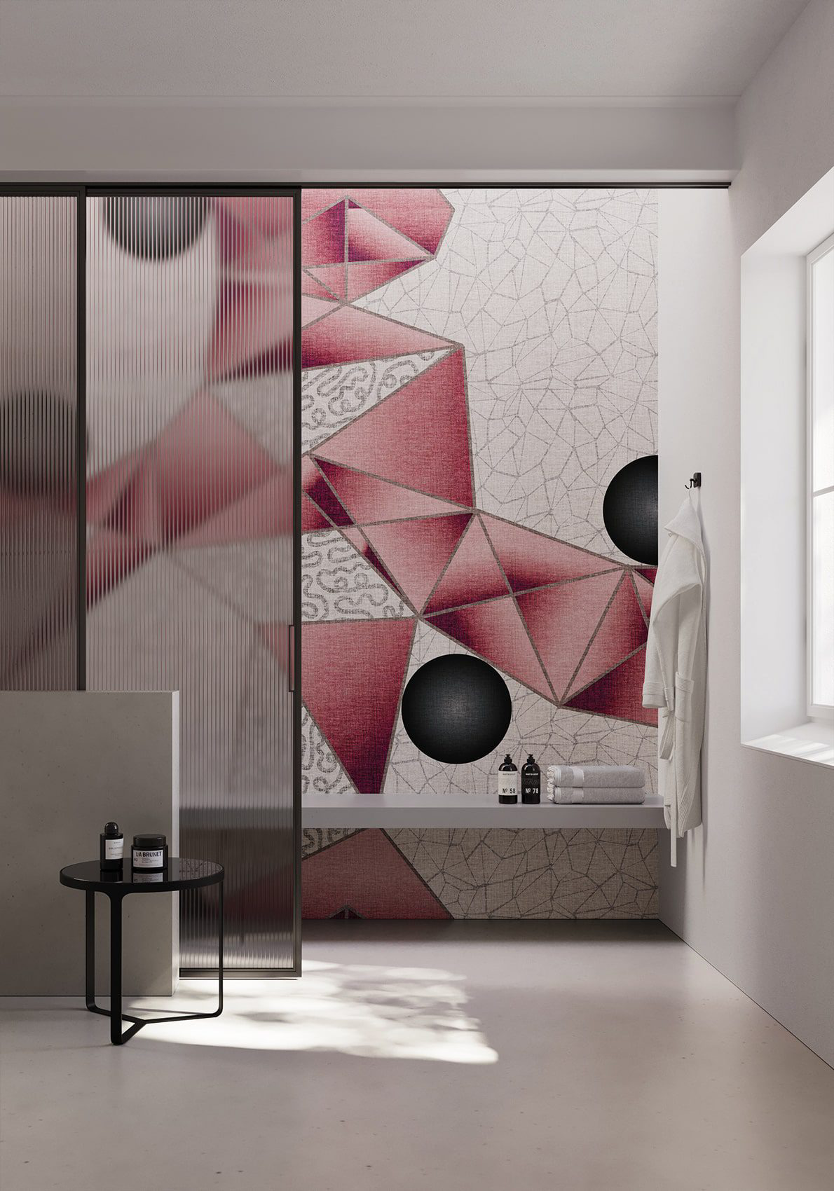 Decorative wallpaper. Our washable feature wall panels are made from a vinyl based material meaning they are tough as well as beautiful.