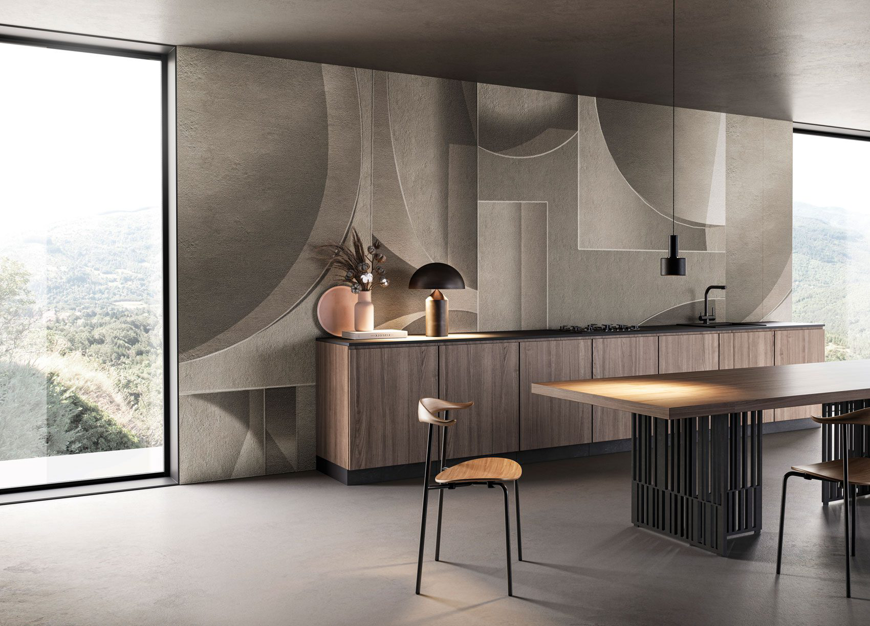 Decorative wallpaper. Our washable feature wall panels are made from a vinyl based material meaning they are tough as well as beautiful.