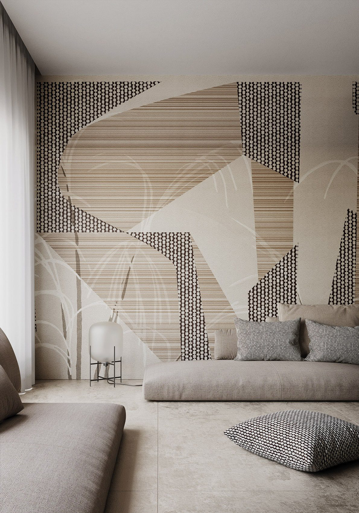 Decorative wallpaper. Our washable feature wall panels are made from a vinyl based material meaning they are tough as well as beautiful.