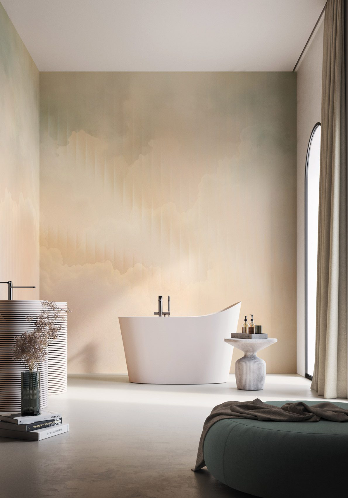 Decorative wallpaper. Our washable feature wall panels are made from a vinyl based material meaning they are tough as well as beautiful.