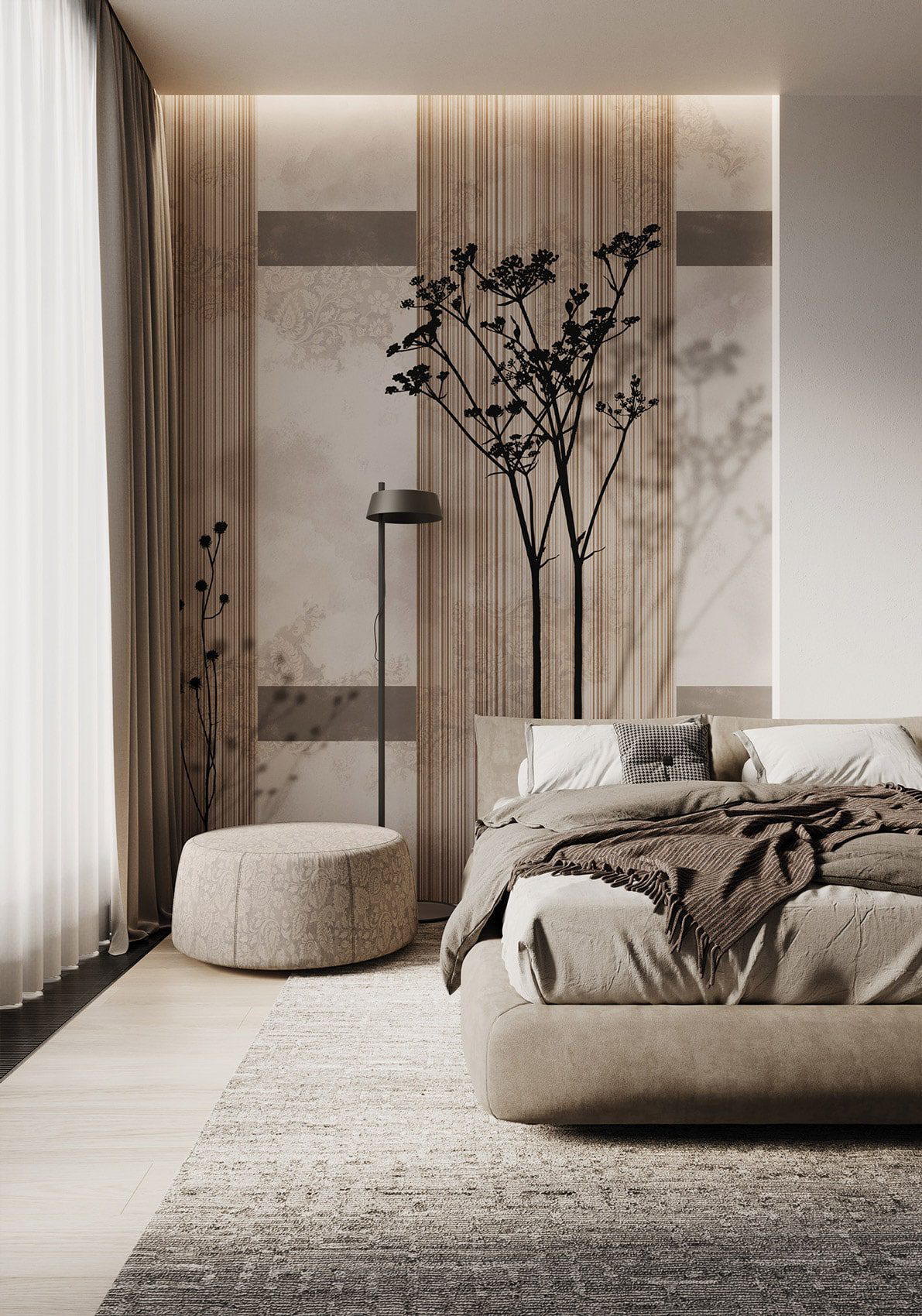 Decorative wallpaper. Our washable feature wall panels are made from a vinyl based material meaning they are tough as well as beautiful.