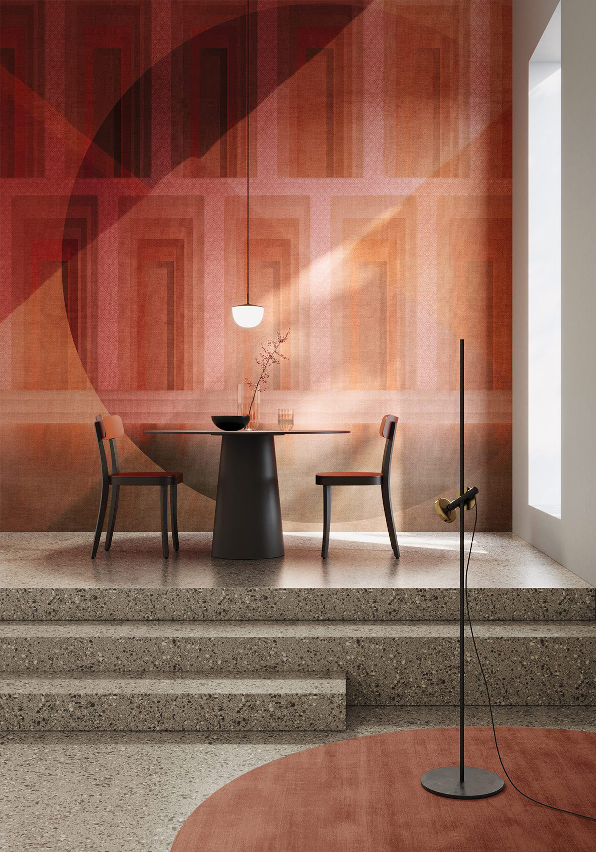 Decorative wallpaper. Our washable feature wall panels are made from a vinyl based material meaning they are tough as well as beautiful.
