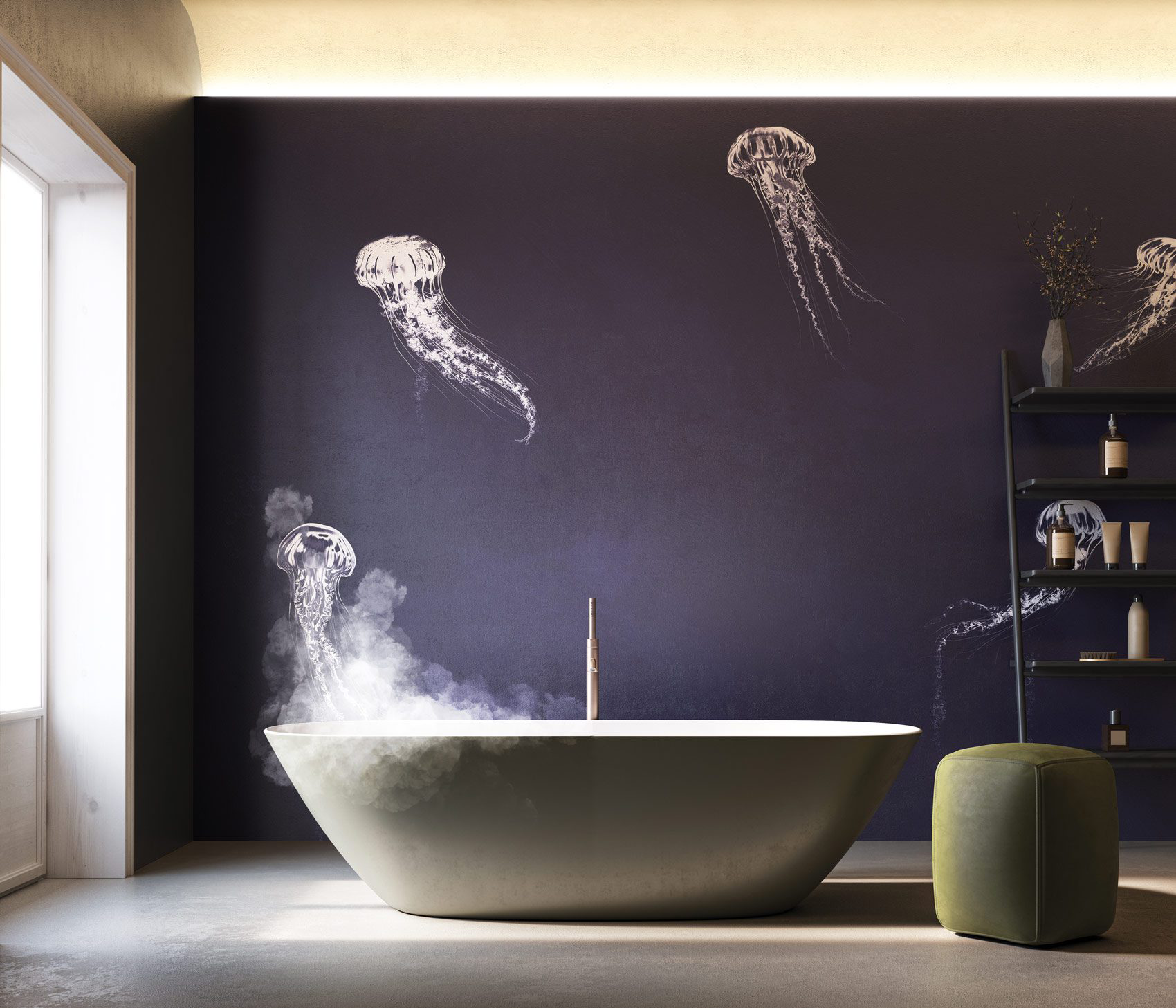 Decorative wallpaper. Our washable feature wall panels are made from a vinyl based material meaning they are tough as well as beautiful.