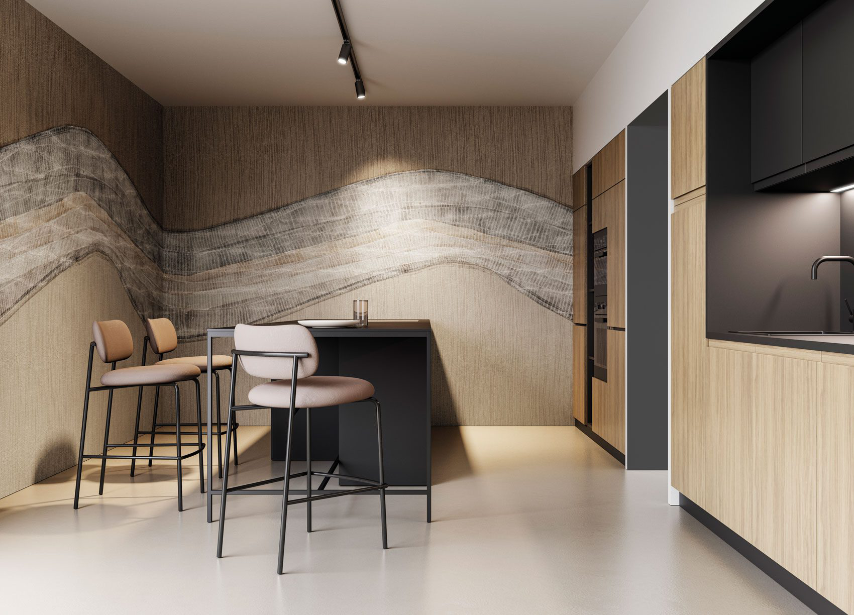 Decorative wallpaper. Our washable feature wall panels are made from a vinyl based material meaning they are tough as well as beautiful.