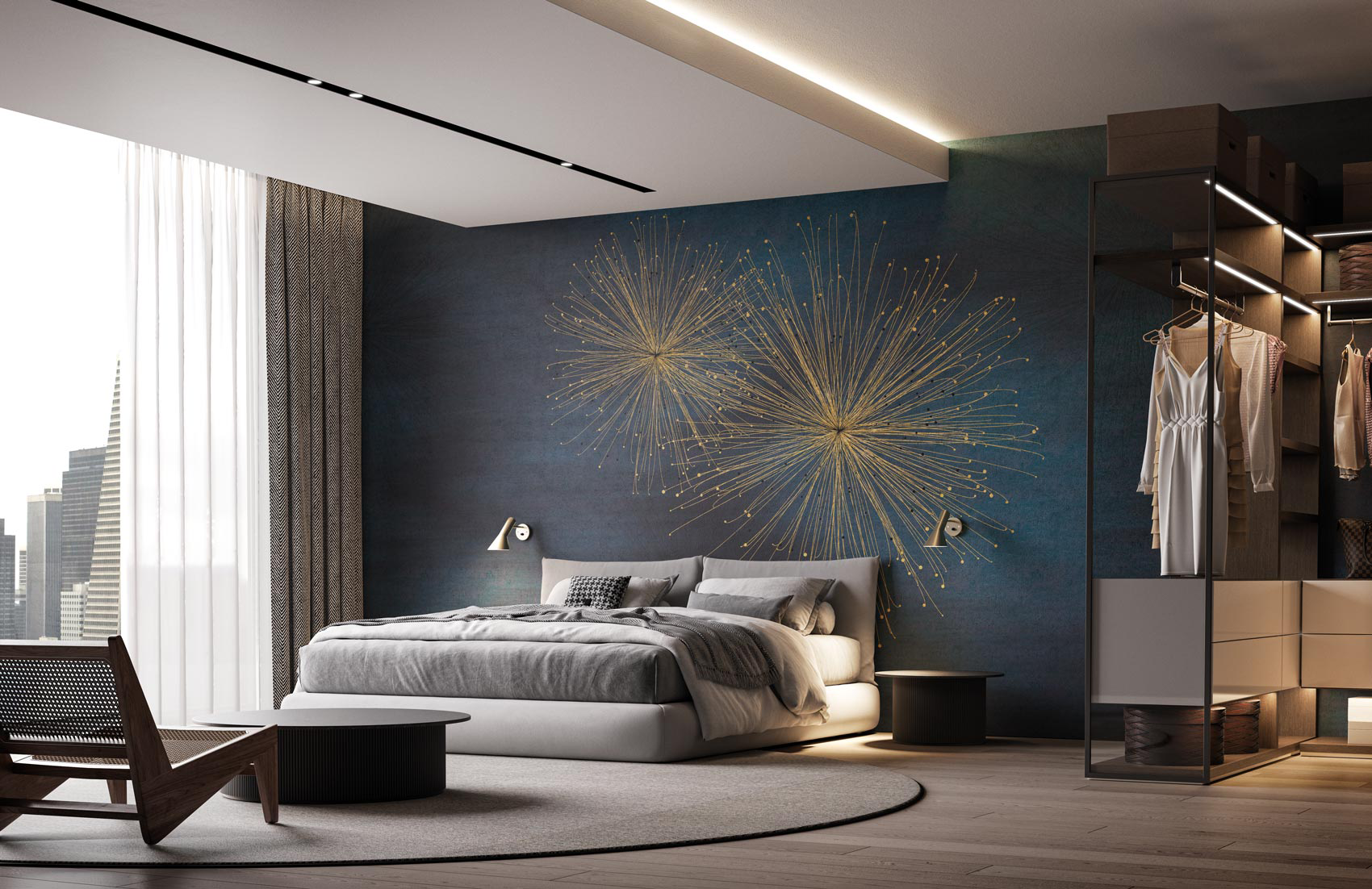 Decorative wallpaper. Our washable feature wall panels are made from a vinyl based material meaning they are tough as well as beautiful.