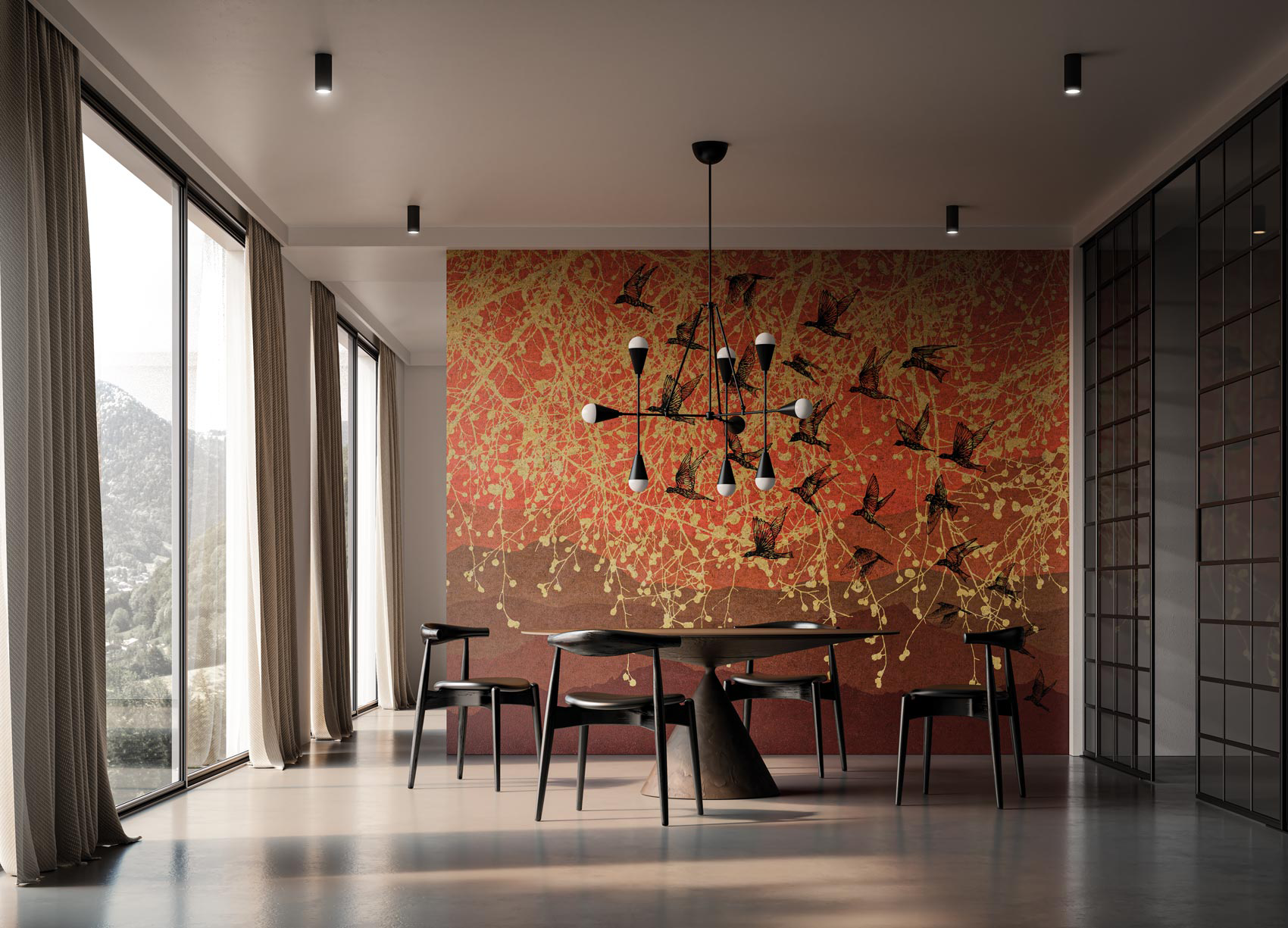 Decorative wallpaper. Our washable feature wall panels are made from a vinyl based material meaning they are tough as well as beautiful.