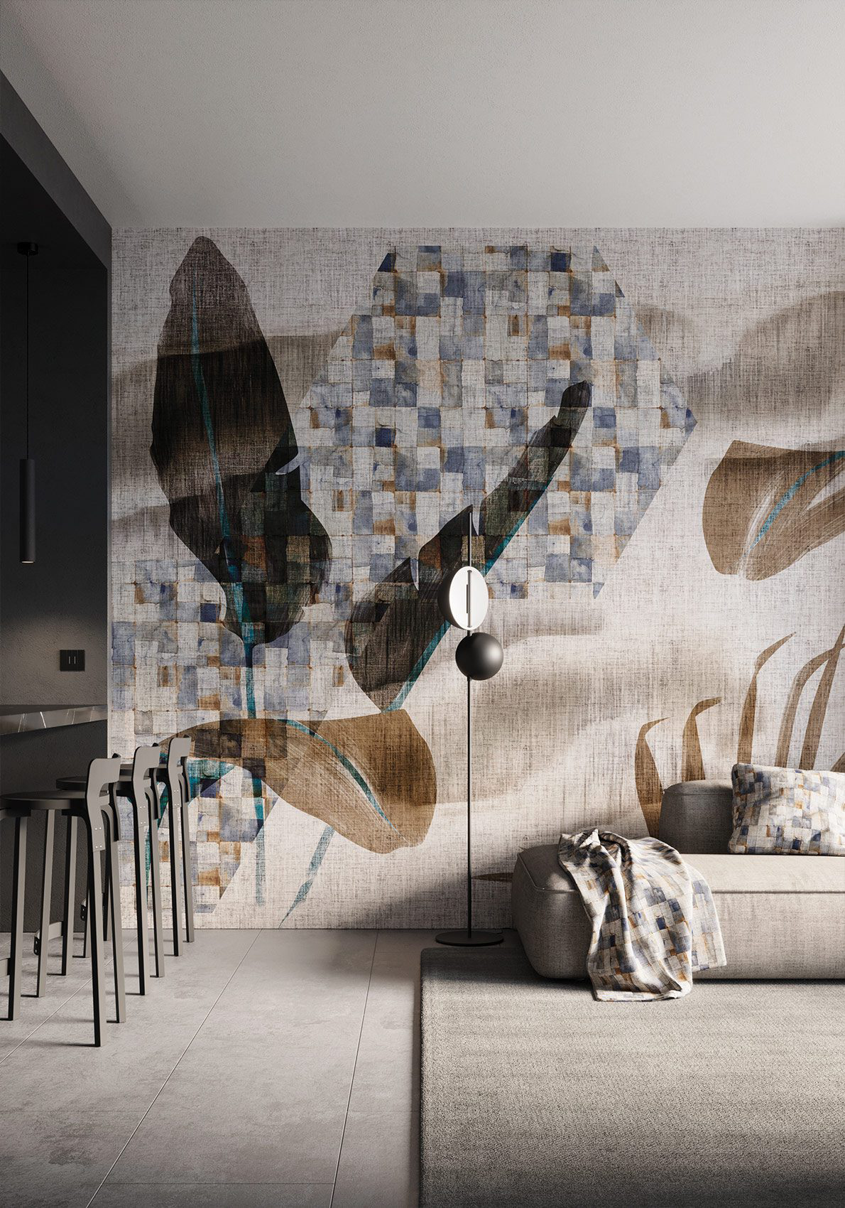 Decorative wallpaper. Our washable feature wall panels are made from a vinyl based material meaning they are tough as well as beautiful.