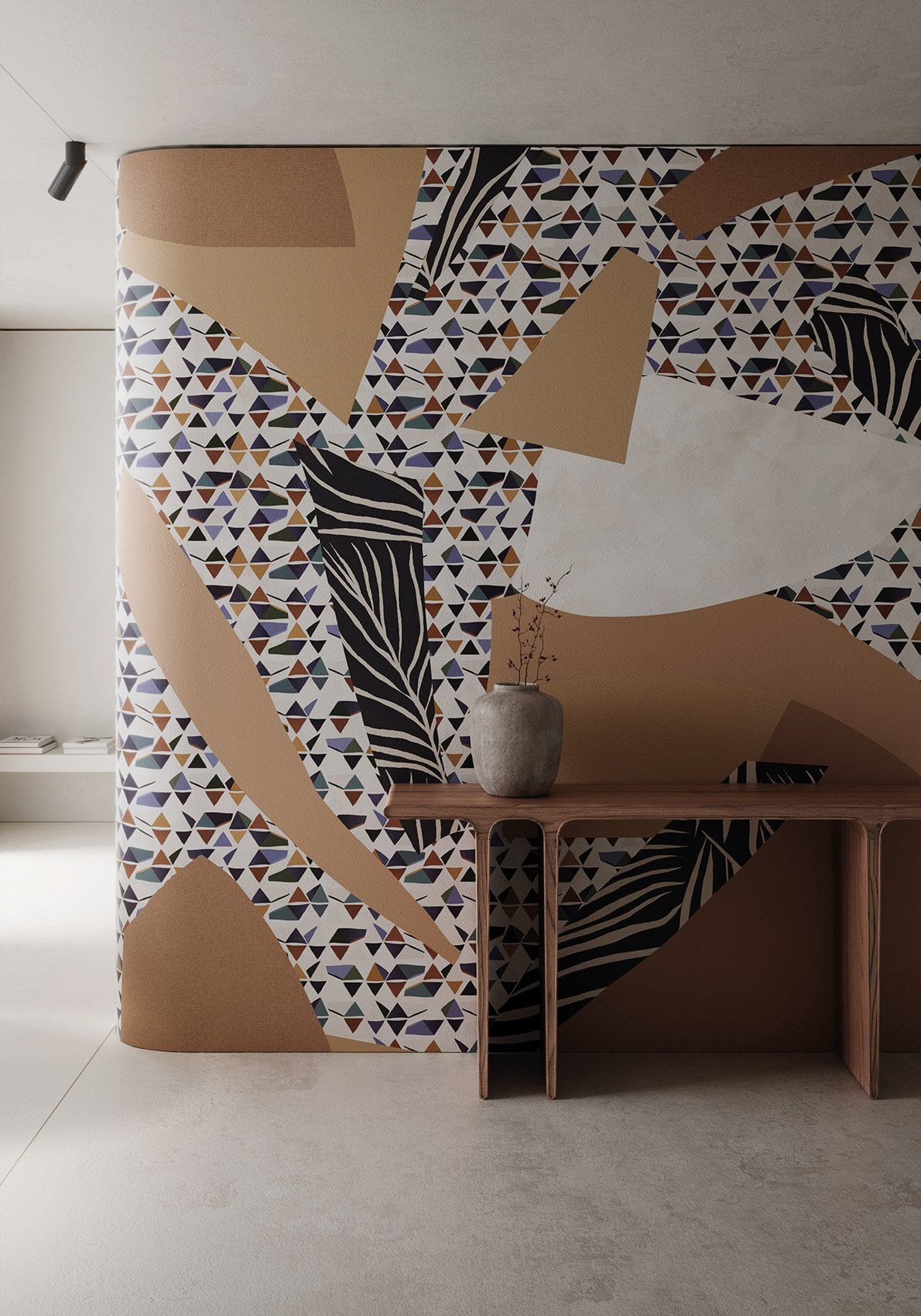 Decorative wallpaper. Our washable feature wall panels are made from a vinyl based material meaning they are tough as well as beautiful.