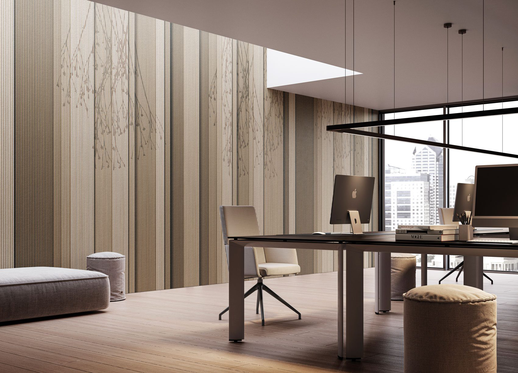 Decorative wallpaper. Our washable feature wall panels are made from a vinyl based material meaning they are tough as well as beautiful.