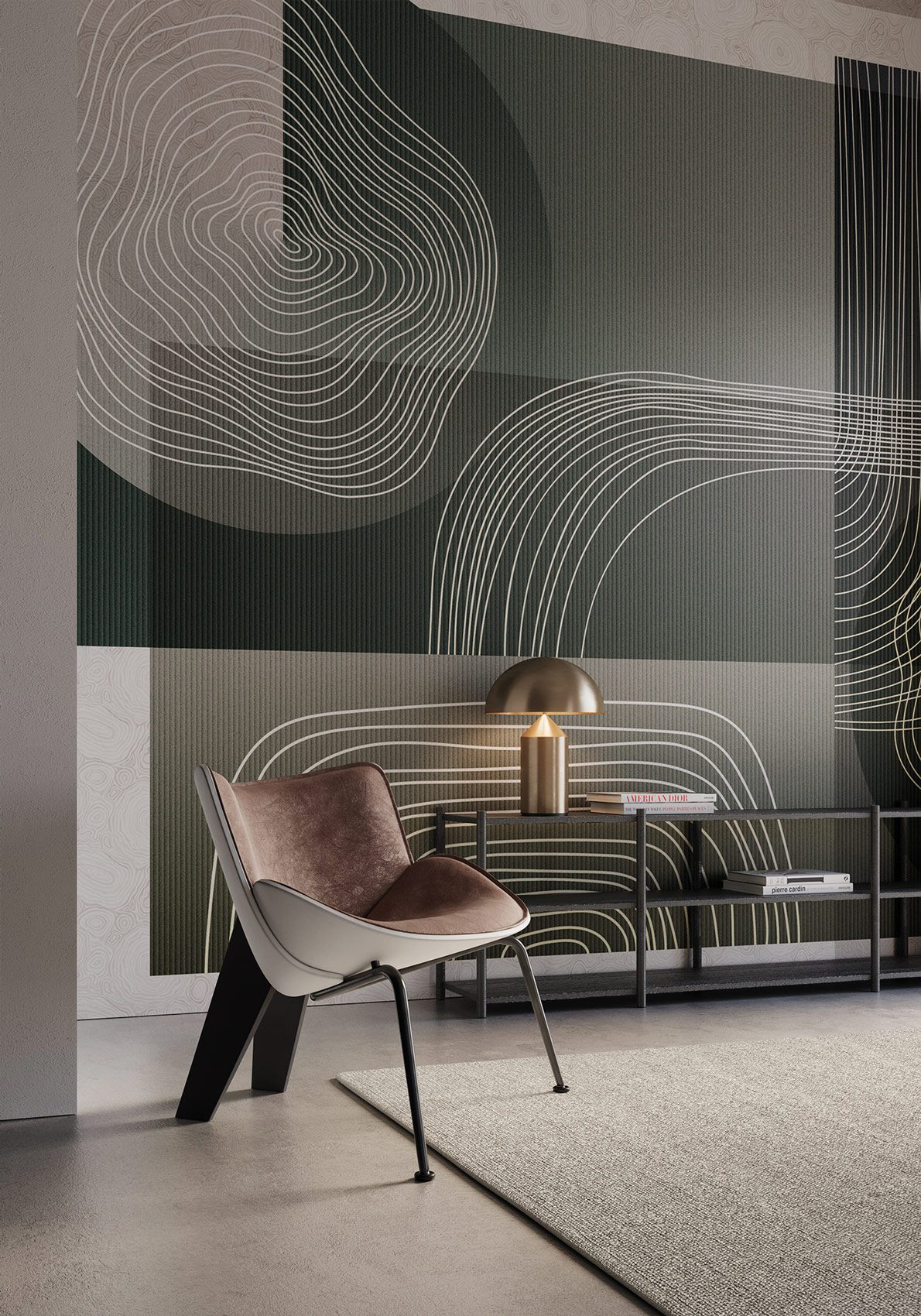 Decorative wallpaper. Our washable feature wall panels are made from a vinyl based material meaning they are tough as well as beautiful.