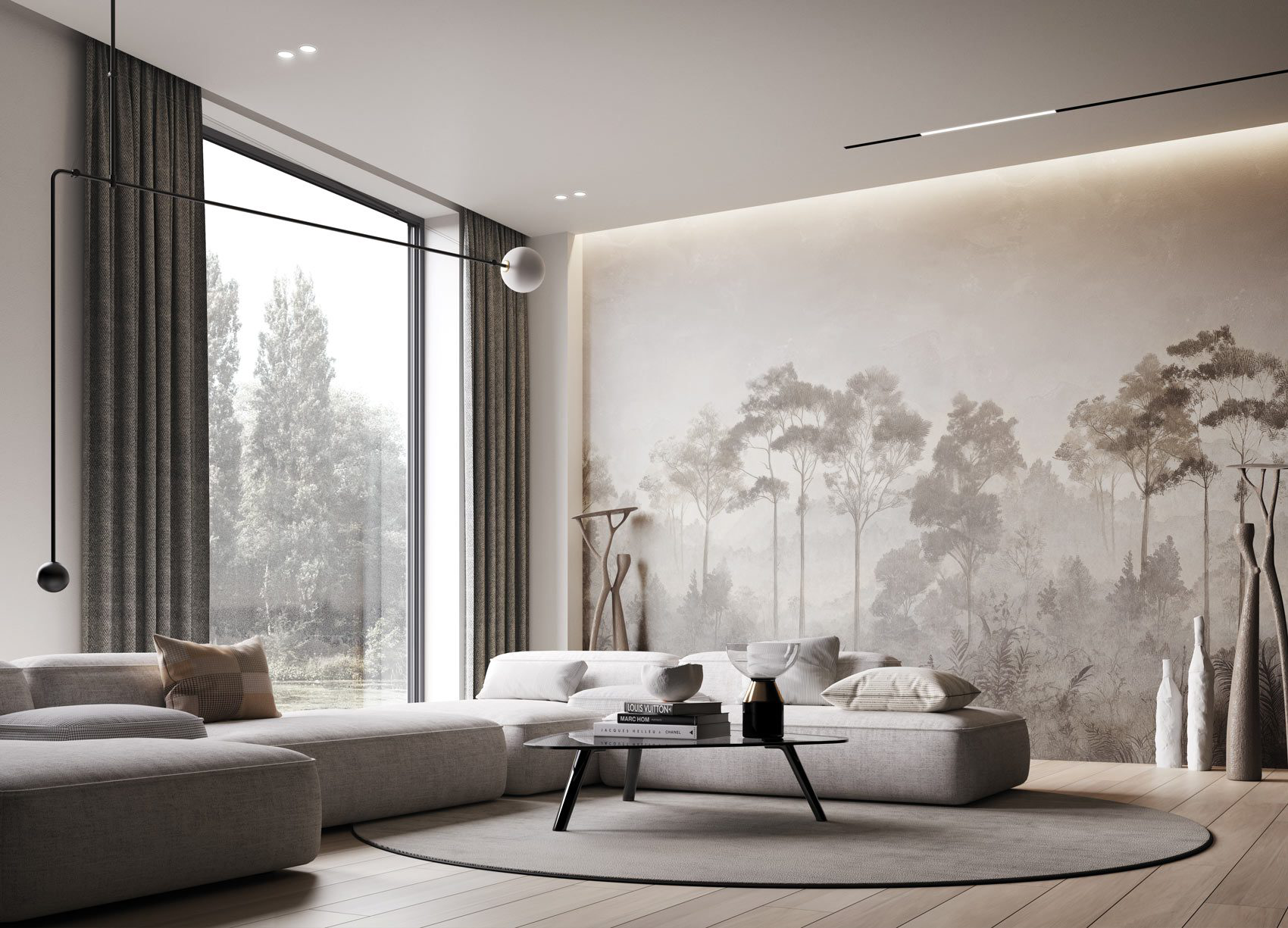 Decorative wallpaper. Our washable feature wall panels are made from a vinyl based material meaning they are tough as well as beautiful.