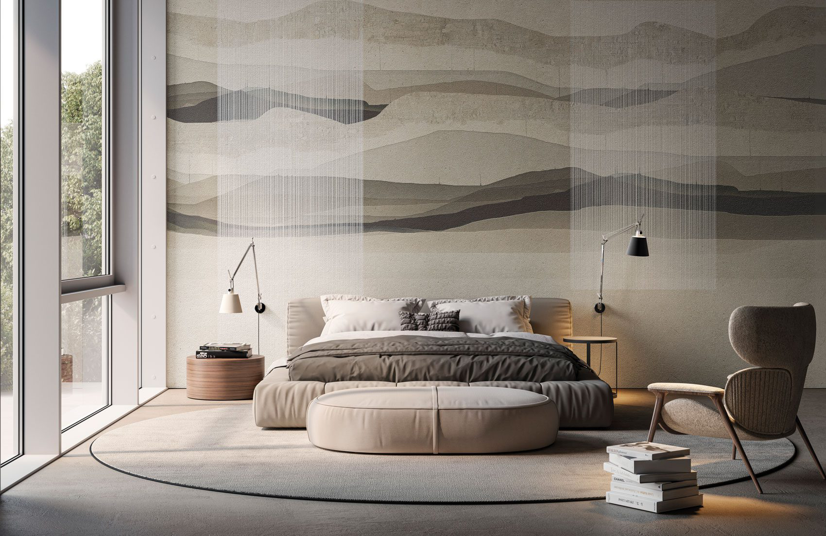 Decorative wallpaper. Our washable feature wall panels are made from a vinyl based material meaning they are tough as well as beautiful.