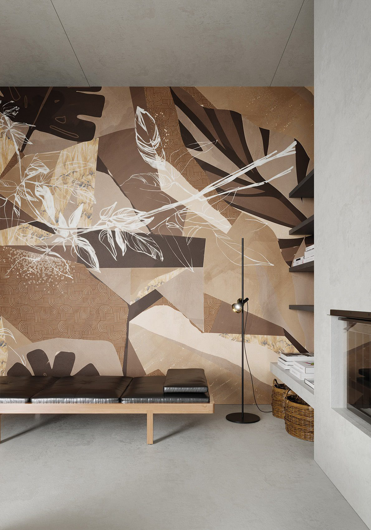 Decorative wallpaper. Our washable feature wall panels are made from a vinyl based material meaning they are tough as well as beautiful.