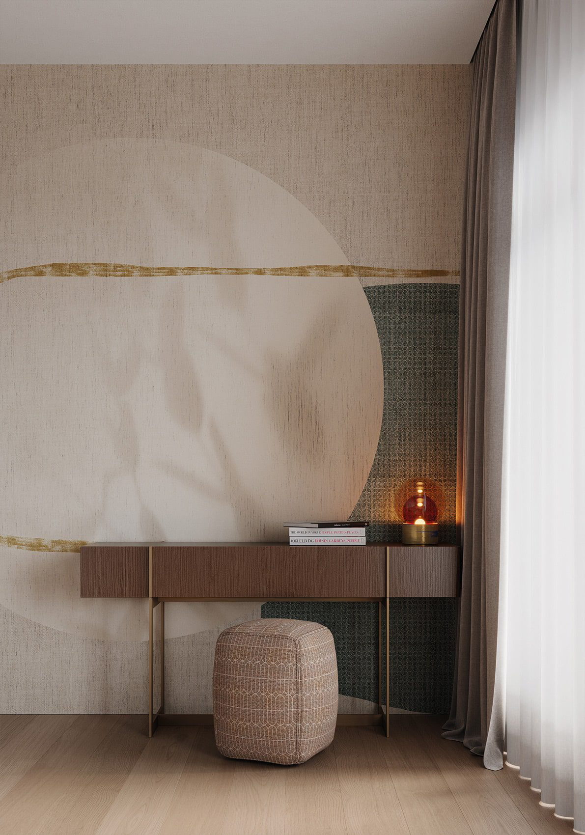 Decorative wallpaper. Our washable feature wall panels are made from a vinyl based material meaning they are tough as well as beautiful.