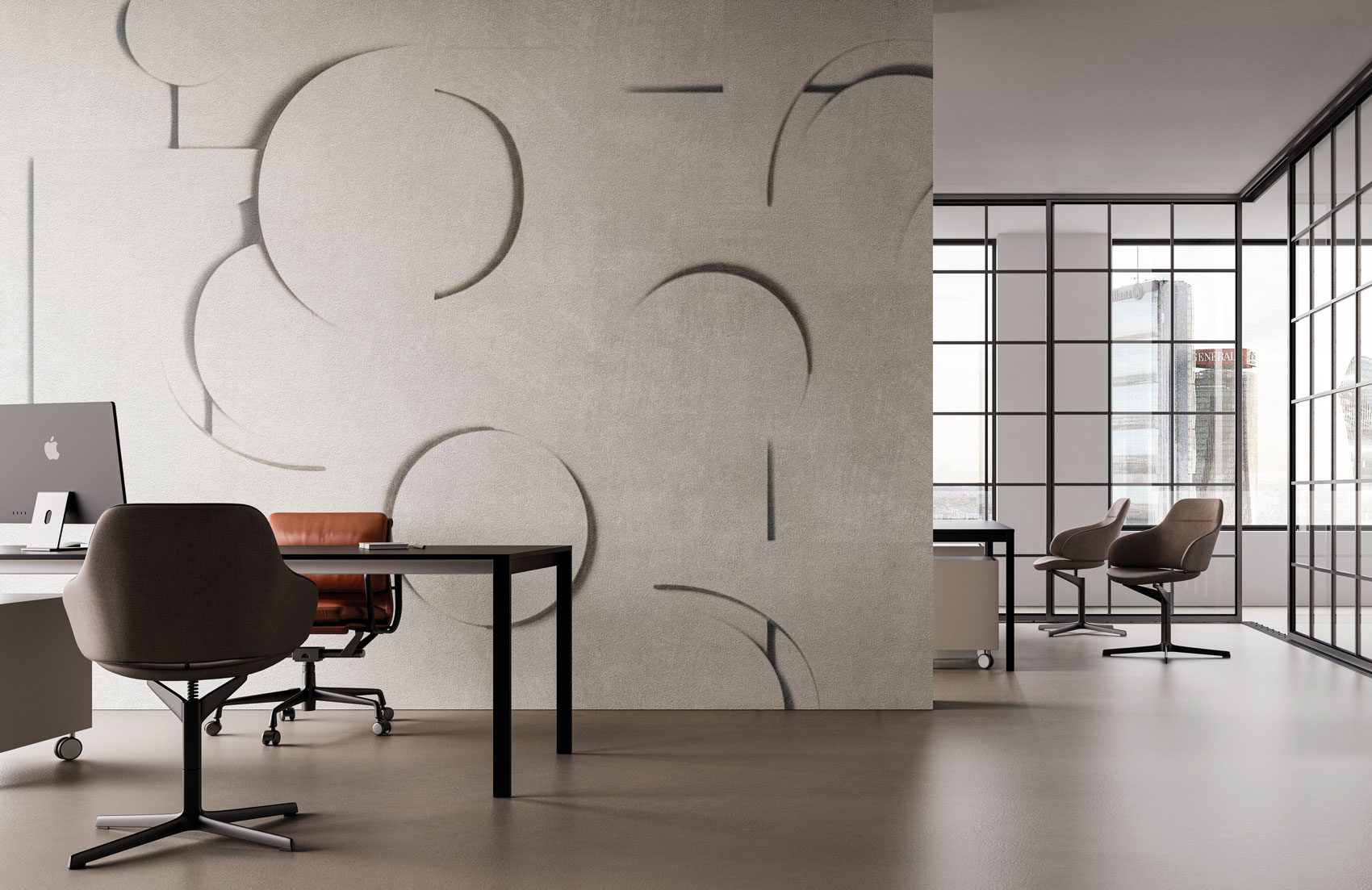 Decorative wallpaper. Our washable feature wall panels are made from a vinyl based material meaning they are tough as well as beautiful.