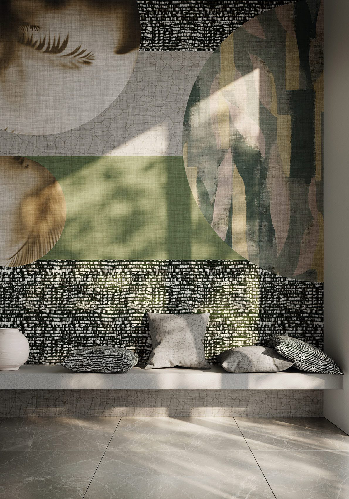 Decorative wallpaper. Our washable feature wall panels are made from a vinyl based material meaning they are tough as well as beautiful.