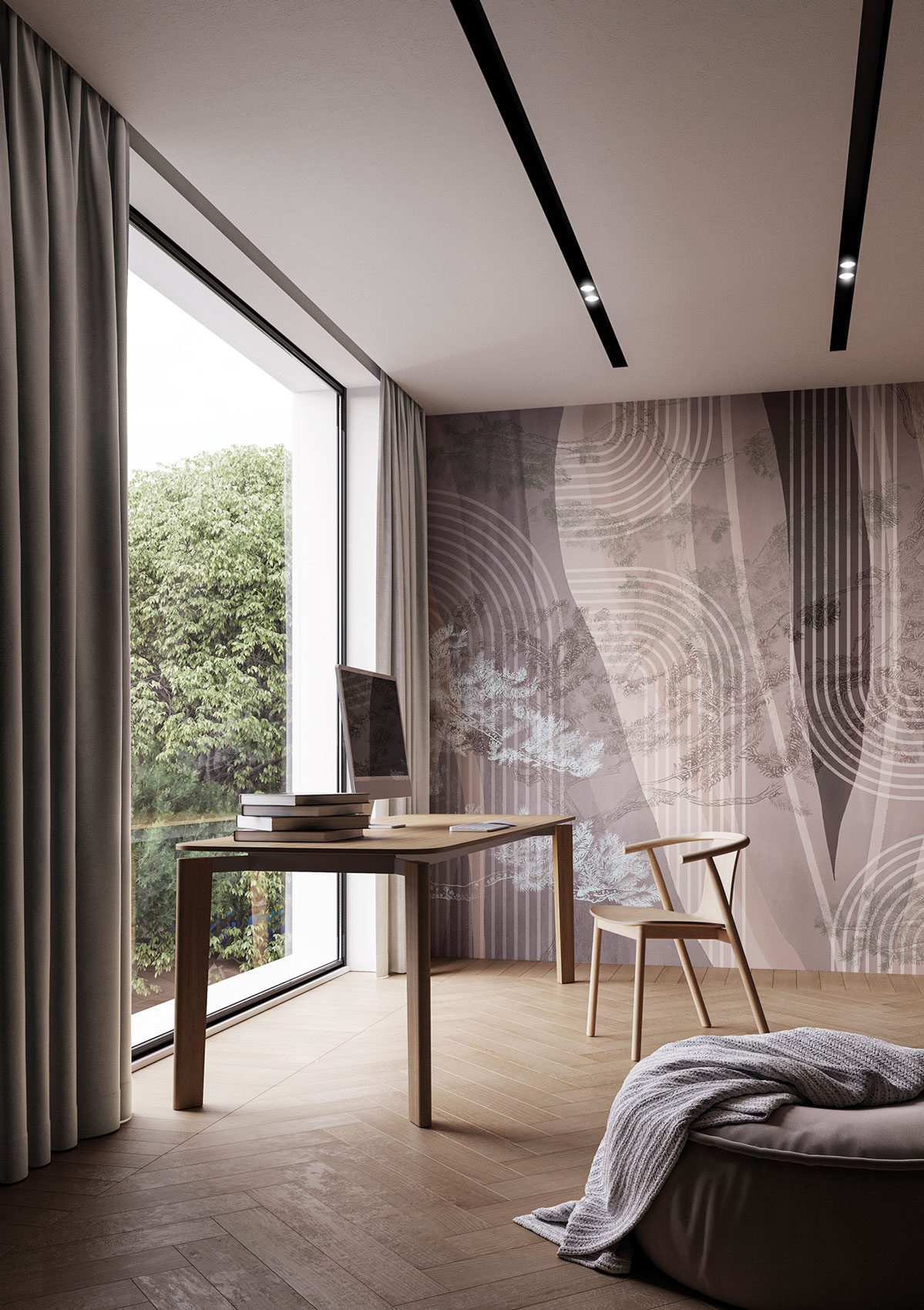Decorative wallpaper. Our washable feature wall panels are made from a vinyl based material meaning they are tough as well as beautiful.