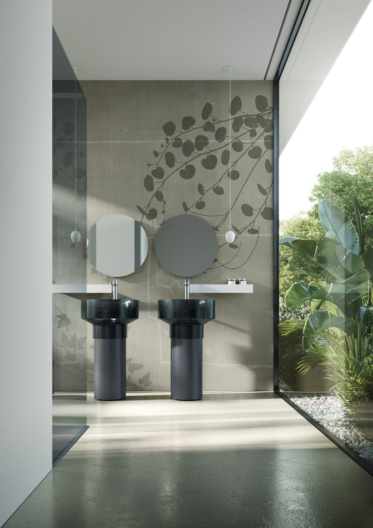 Decorative wallpaper. Our washable feature wall panels are made from a vinyl based material meaning they are tough as well as beautiful.