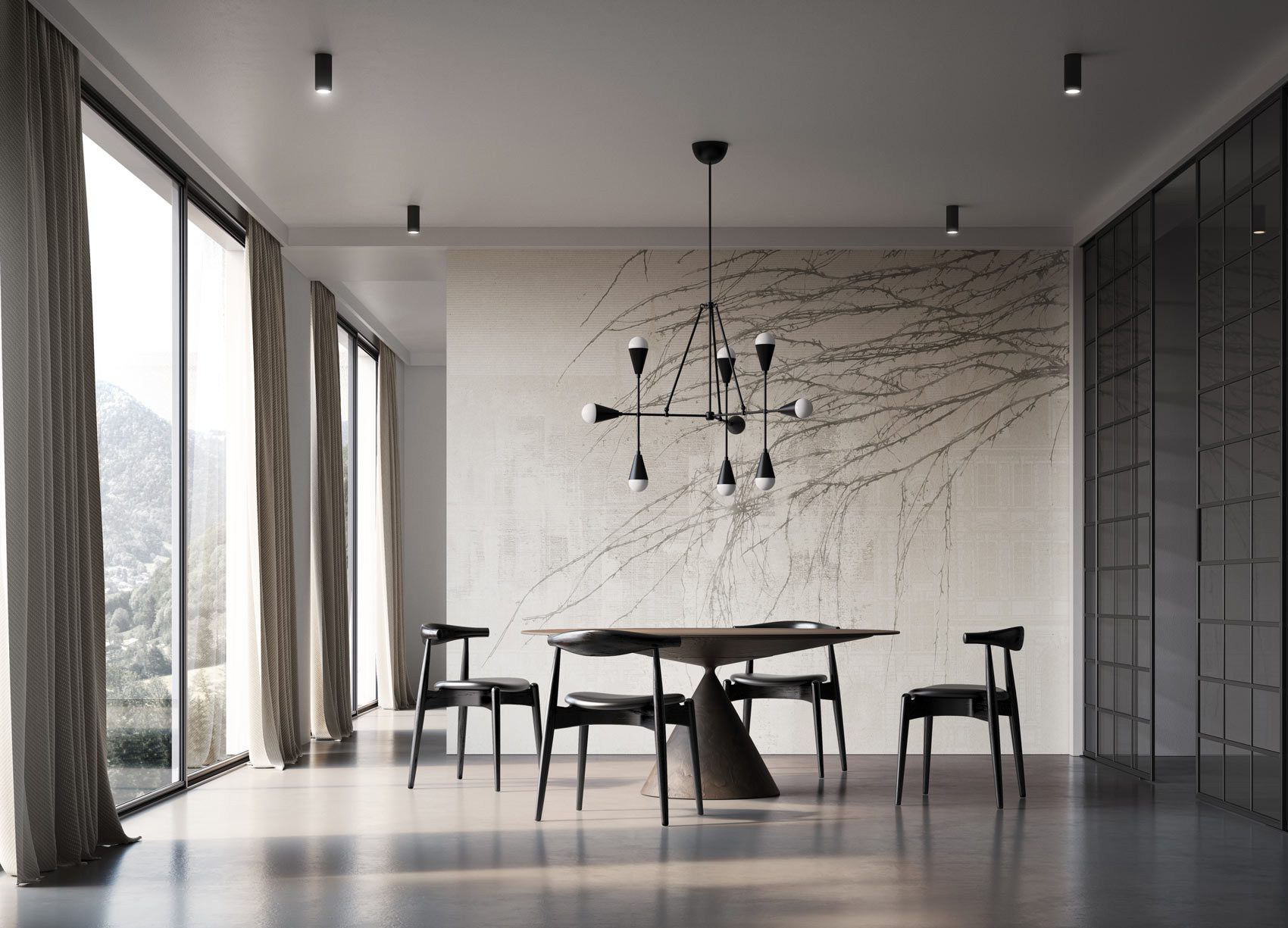 Decorative wallpaper. Our washable feature wall panels are made from a vinyl based material meaning they are tough as well as beautiful.