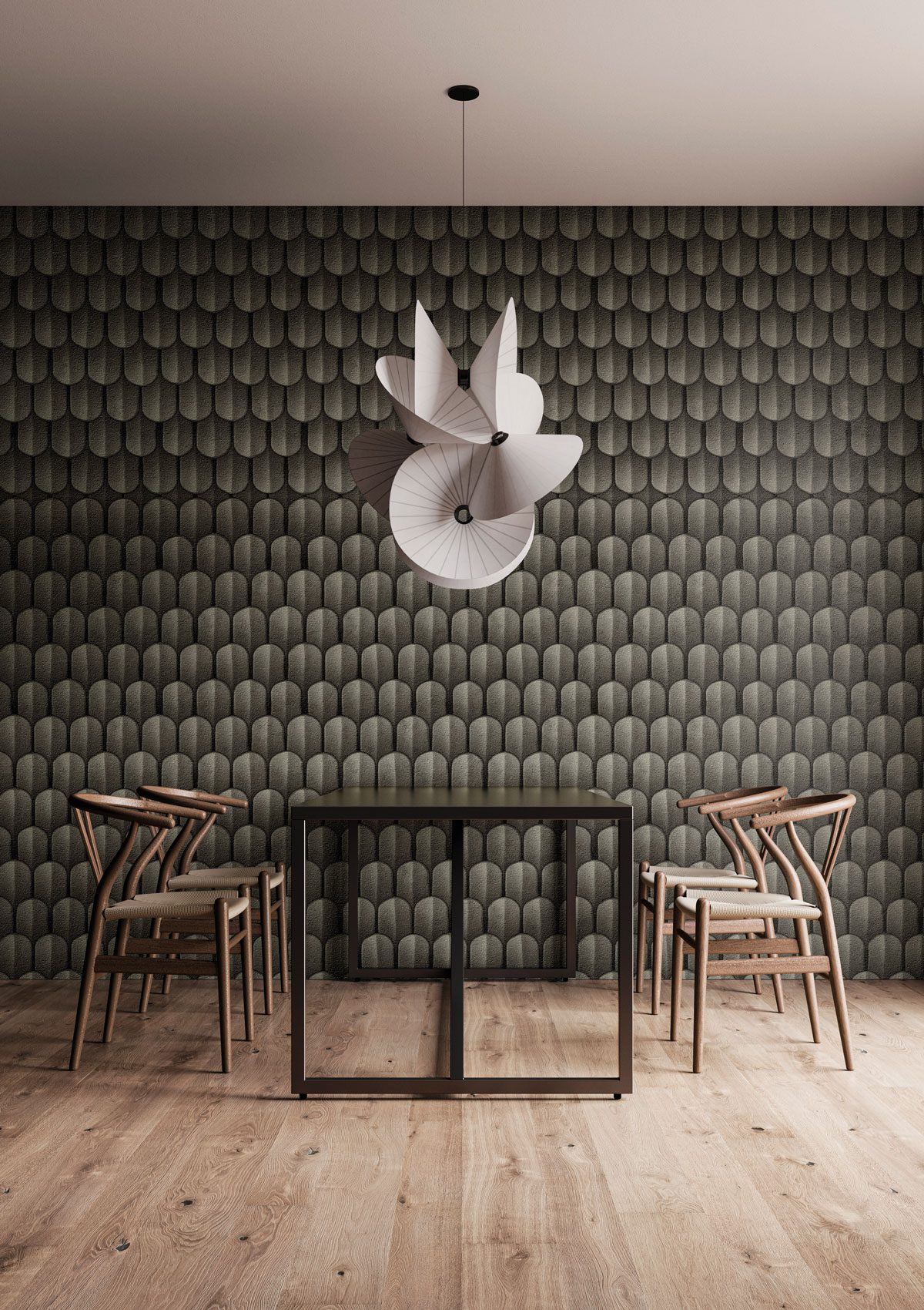 Decorative wallpaper. Our washable feature wall panels are made from a vinyl based material meaning they are tough as well as beautiful.