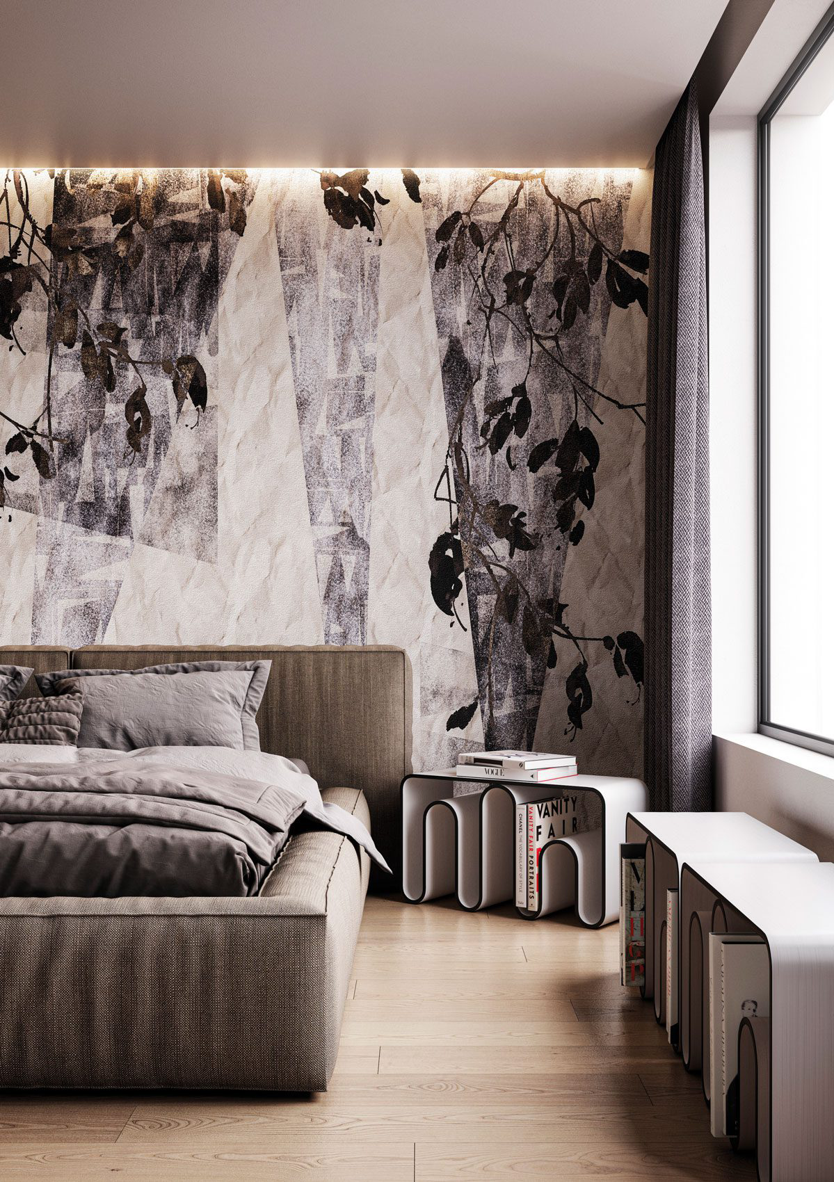 Decorative wallpaper. Our washable feature wall panels are made from a vinyl based material meaning they are tough as well as beautiful.