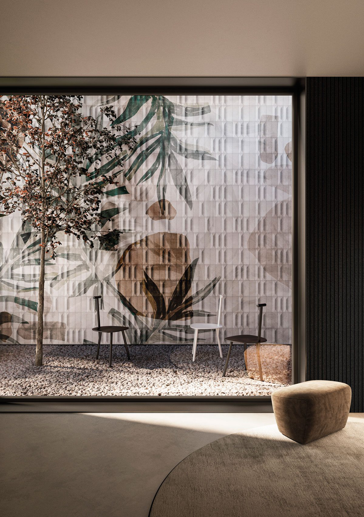 Decorative wallpaper. Our washable feature wall panels are made from a vinyl based material meaning they are tough as well as beautiful.